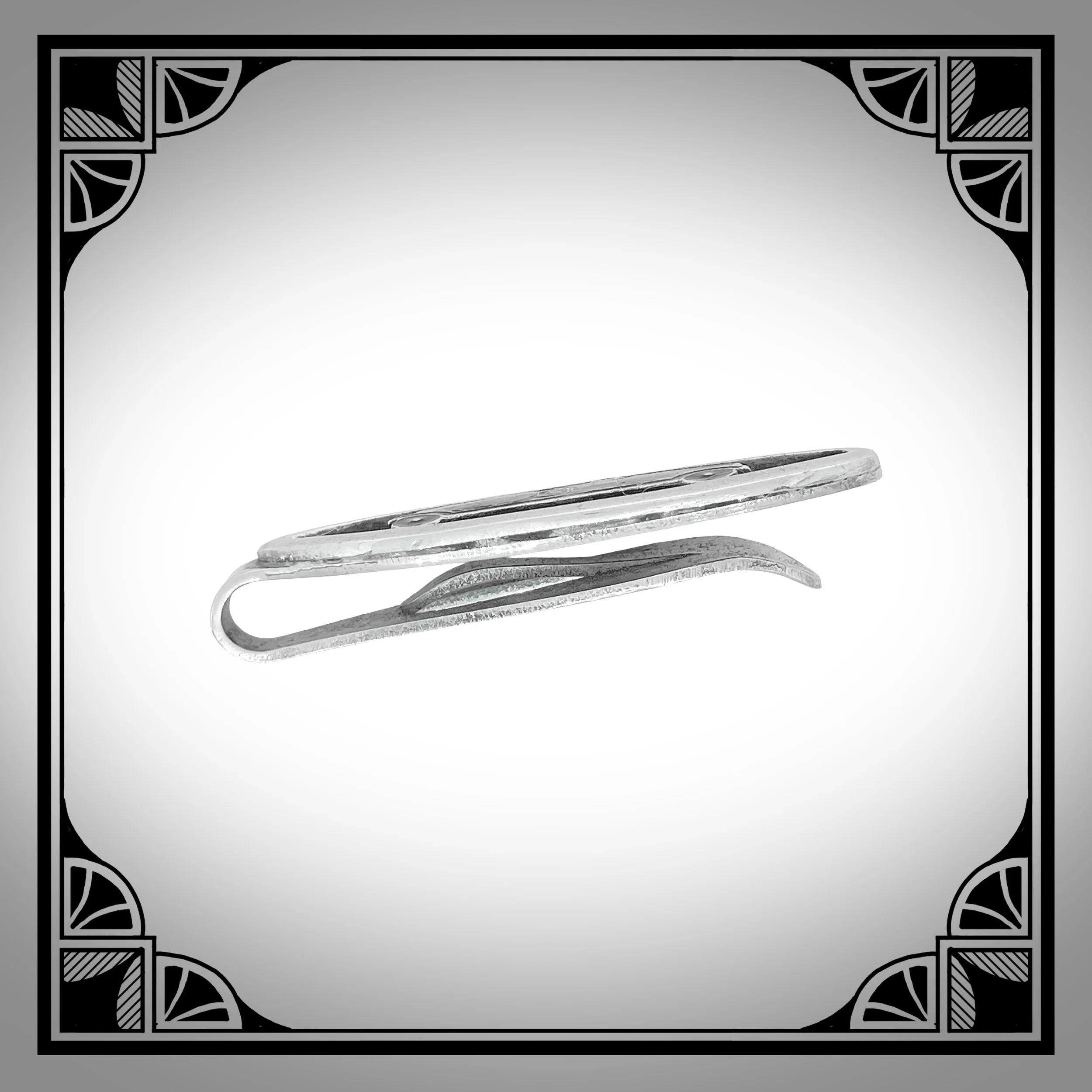 c1930 White Metal Openwork Tie-Clip with painted Enamel Racing Car 3.jpg