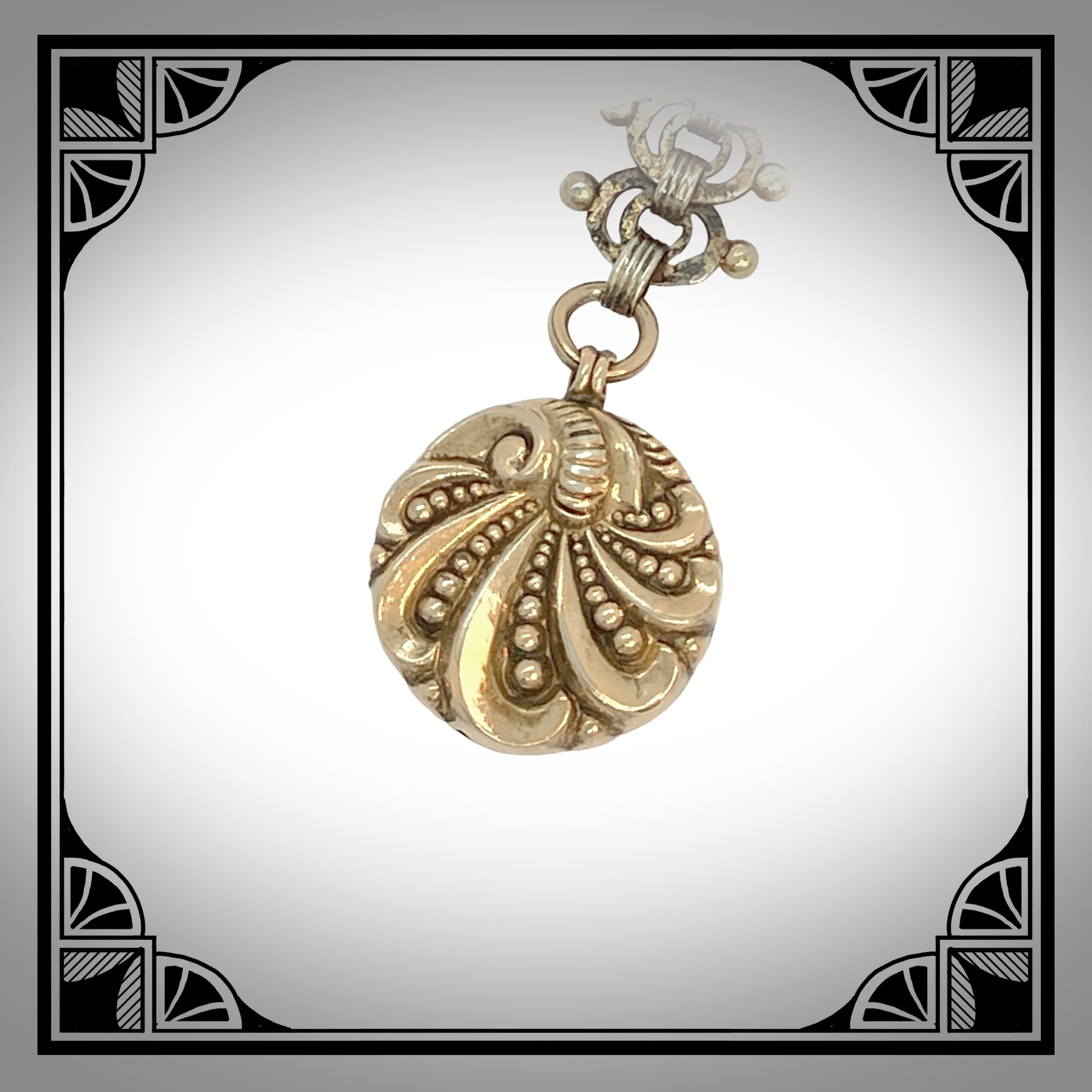 1880s Gilt-Silver Lady’s Chatelaine Fob with Rocaille Pendant 2.jpg