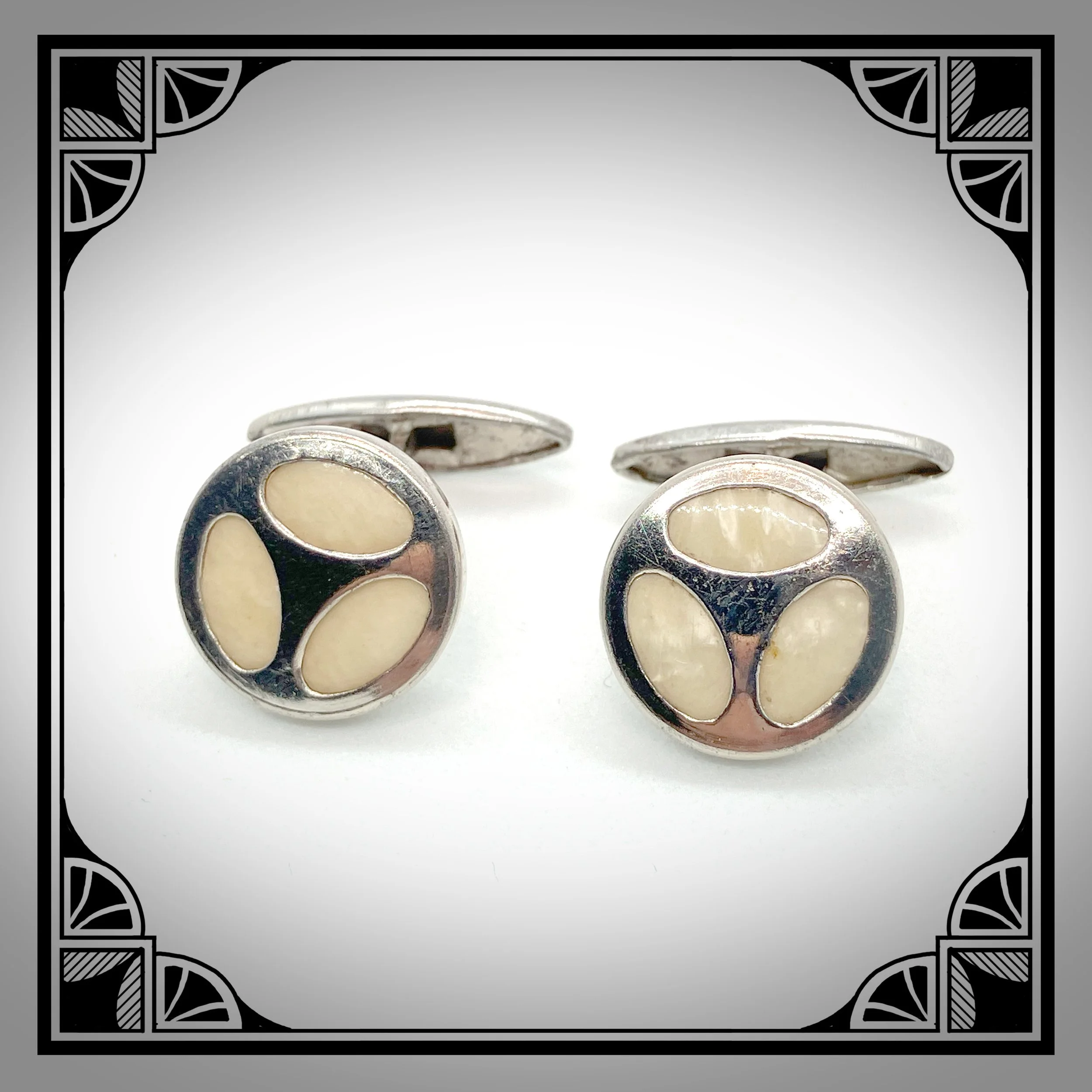 1920s white metal cellulloid cufflinks 3.jpg