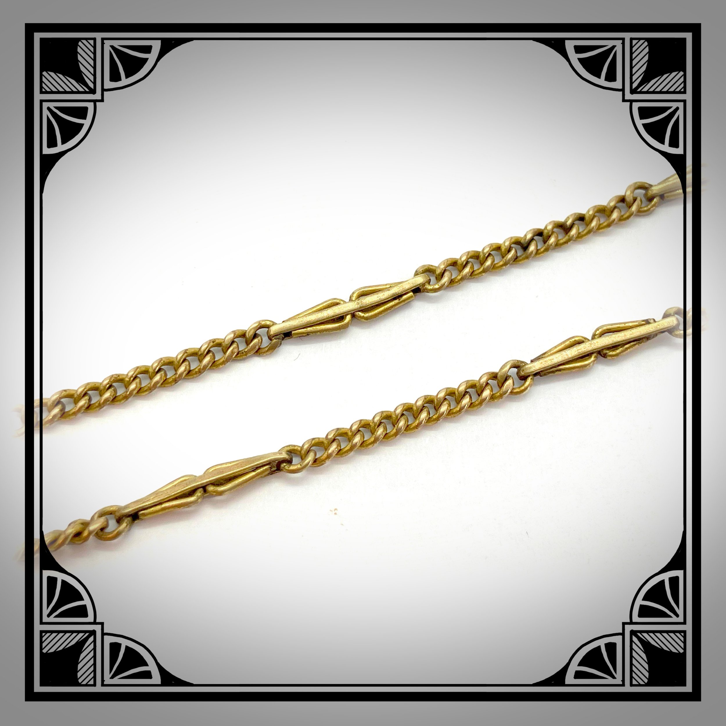 1920s German Gold Waldemar chain by Kollmar and Jourdan 4.jpg