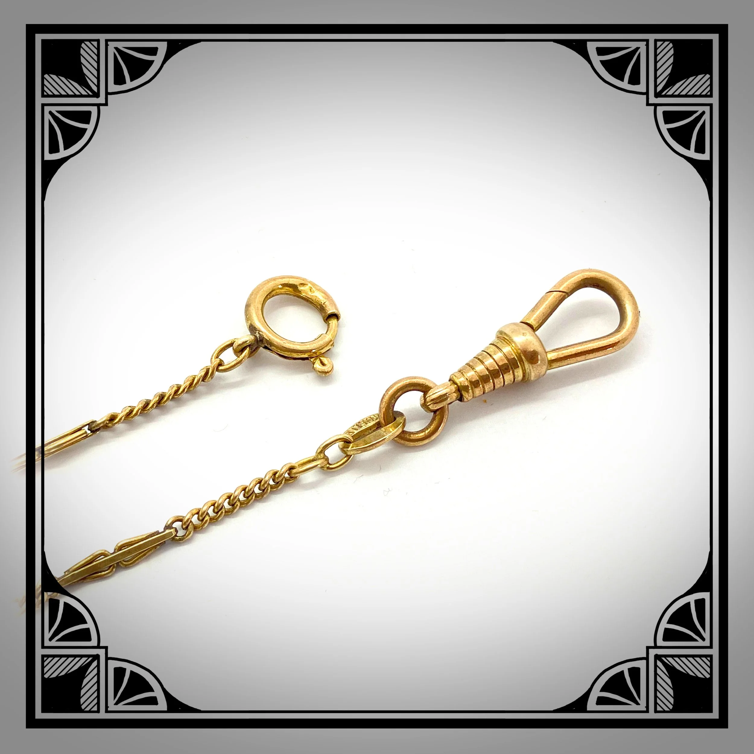 1920s German Gold Waldemar chain by Kollmar and Jourdan 2.jpg