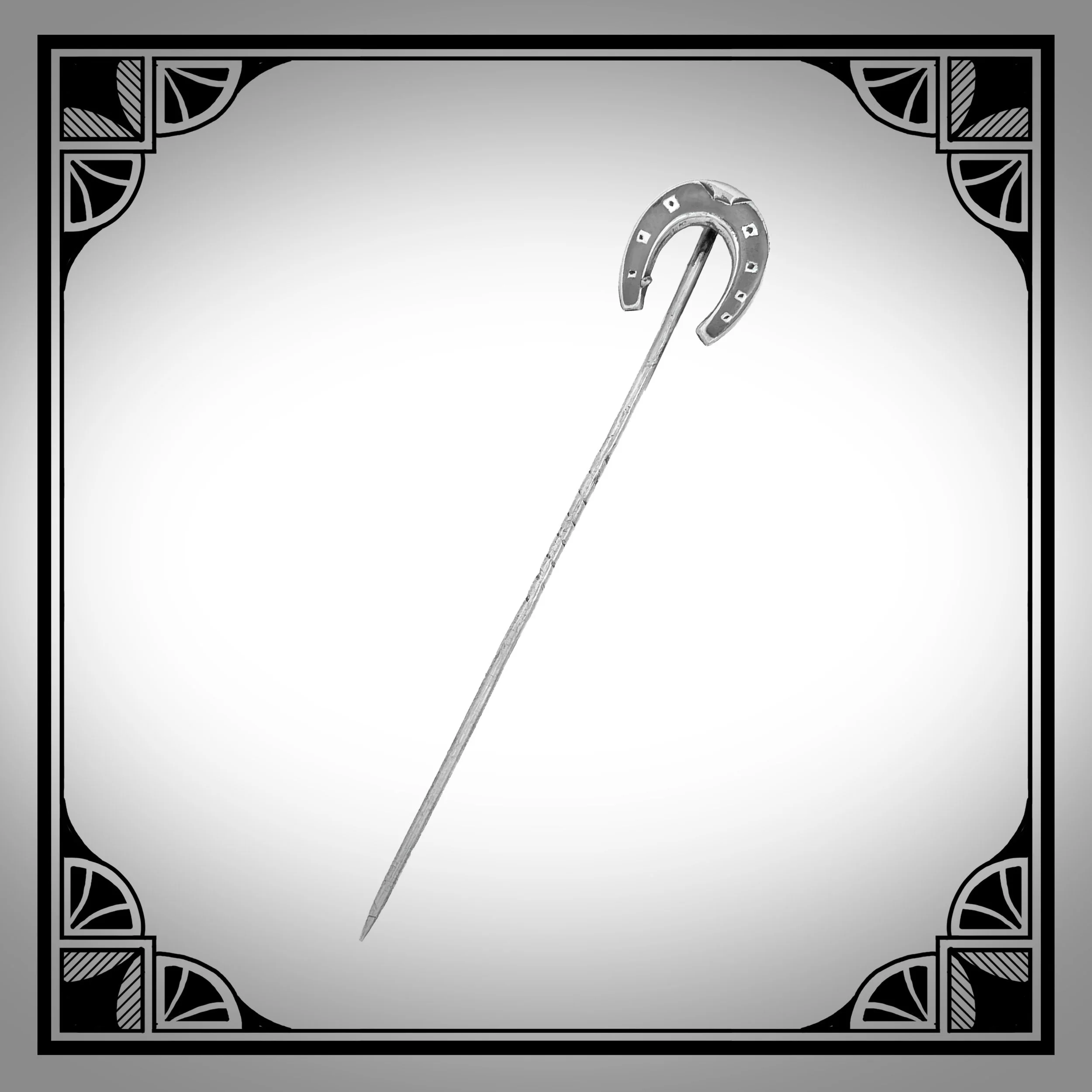 1900s Niello silver Horseshoe Stick Pin.jpg