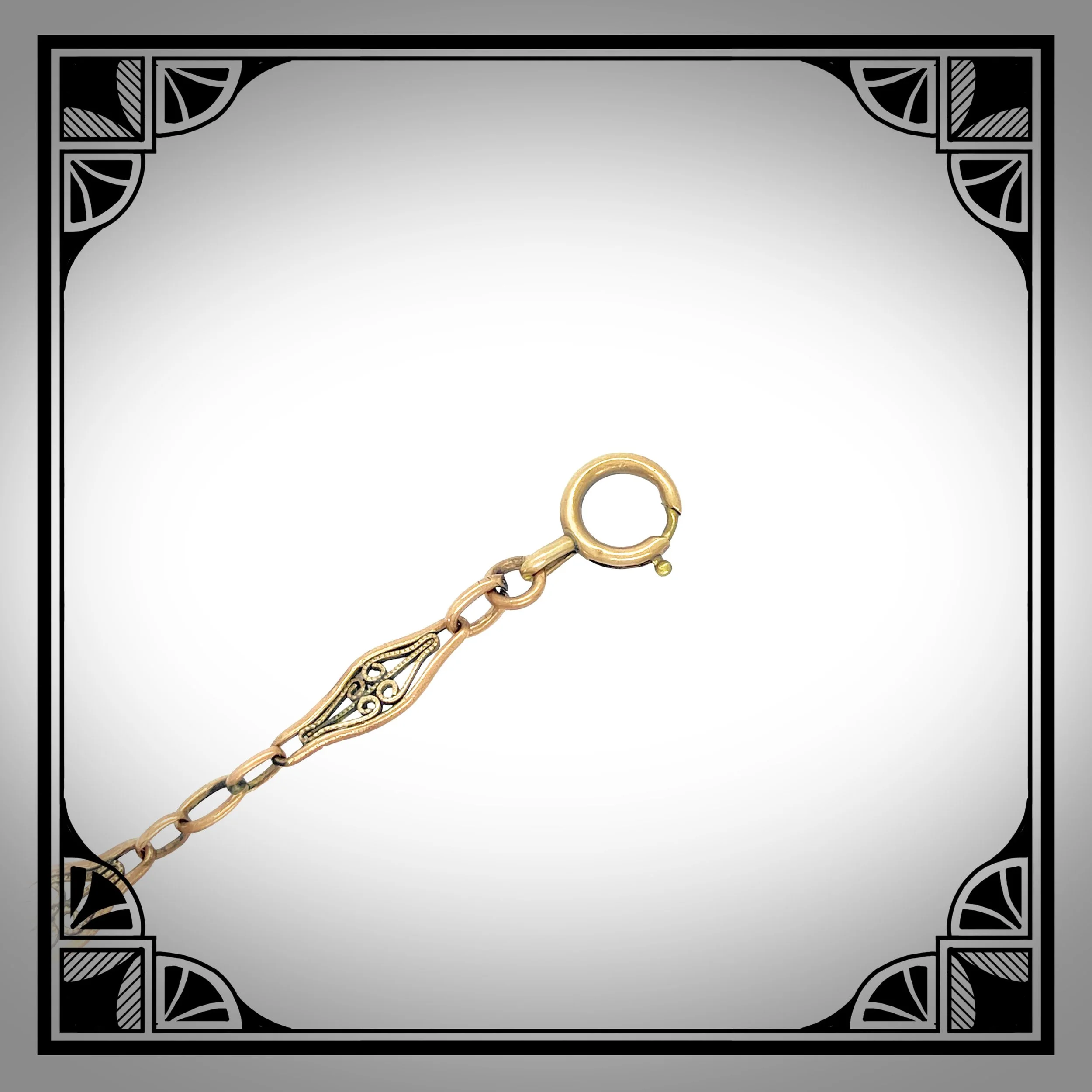 1910s Gold-Plated openwork filigree waldemar watch chain 3.jpg