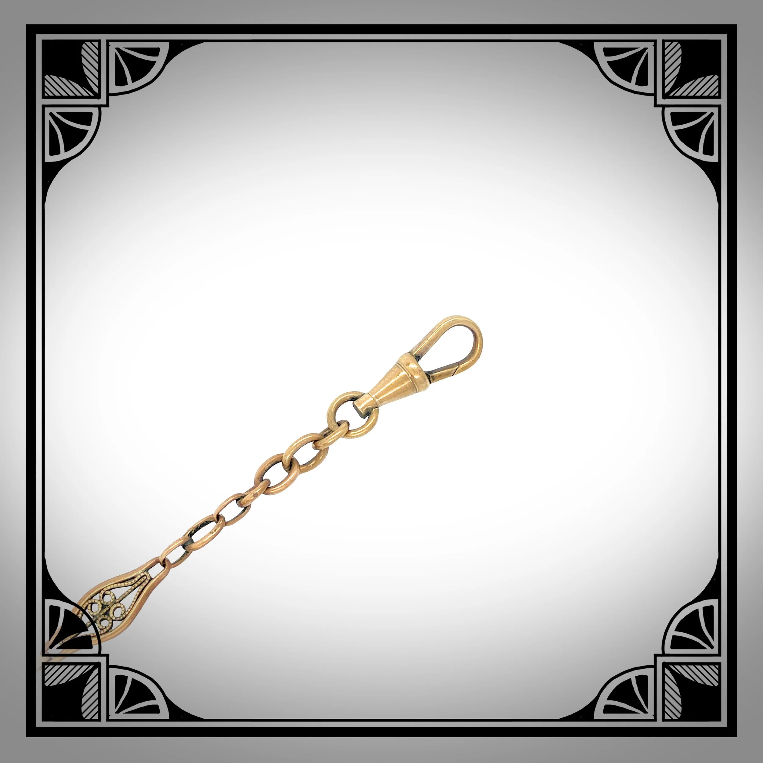 1910s Gold-Plated openwork filigree waldemar watch chain 4.jpg