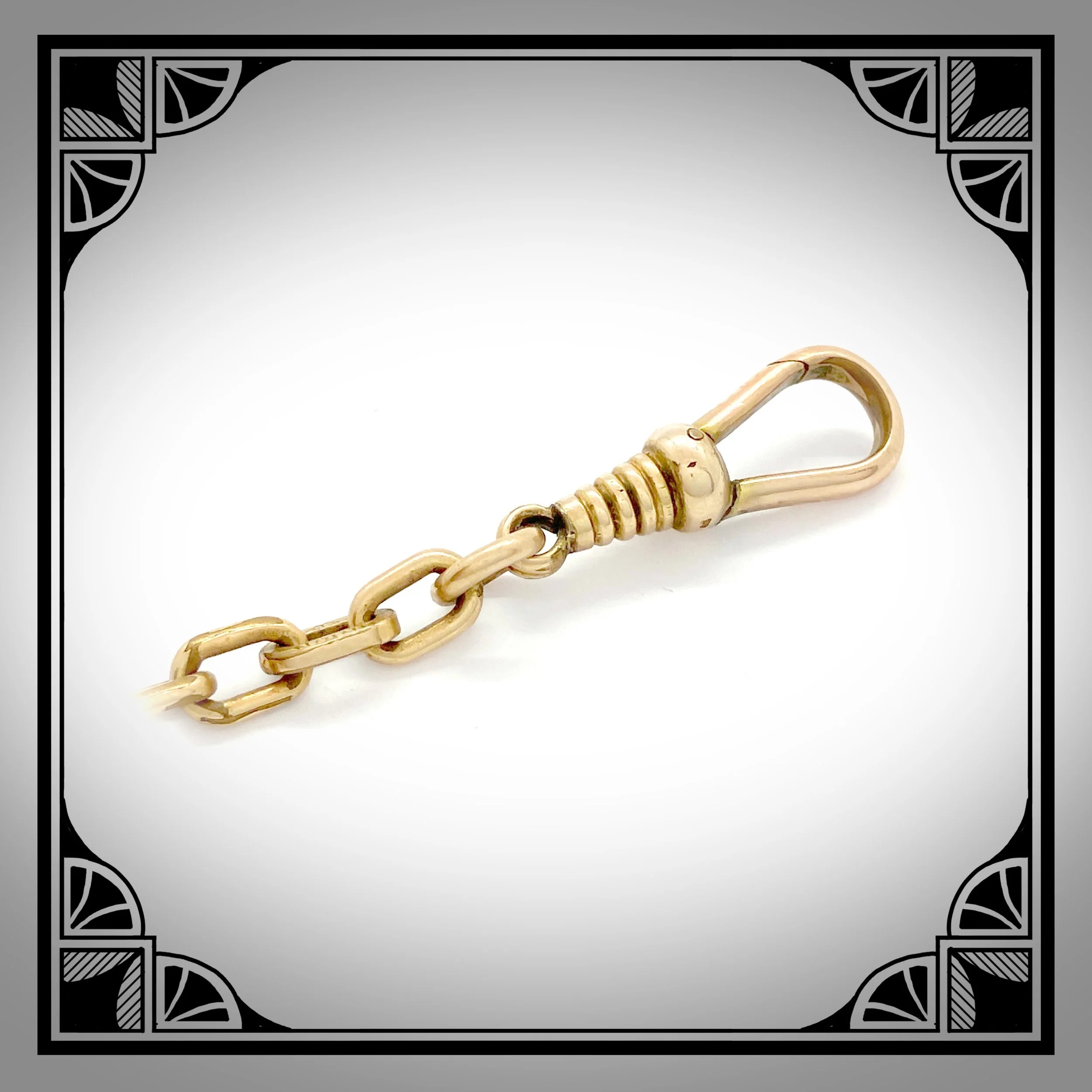1920s German Gold plated Art-Deco chatelaine fob with chevron motifs by Rodi & Wienenberger -Pforzheim 3.jpg