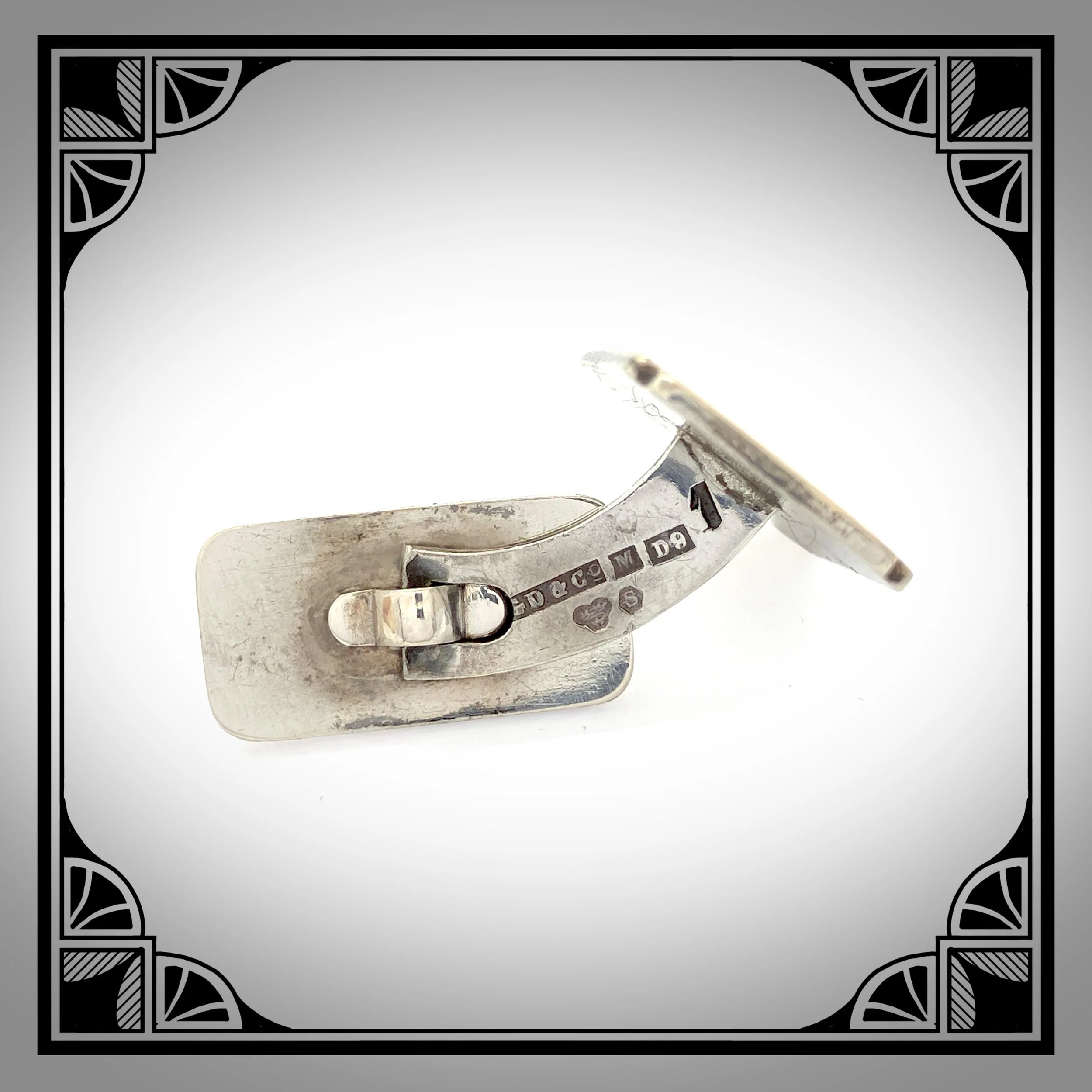 1954 Swedish Silver-Gilt Cufflinks by G. Dahlgren & Co 3.jpg