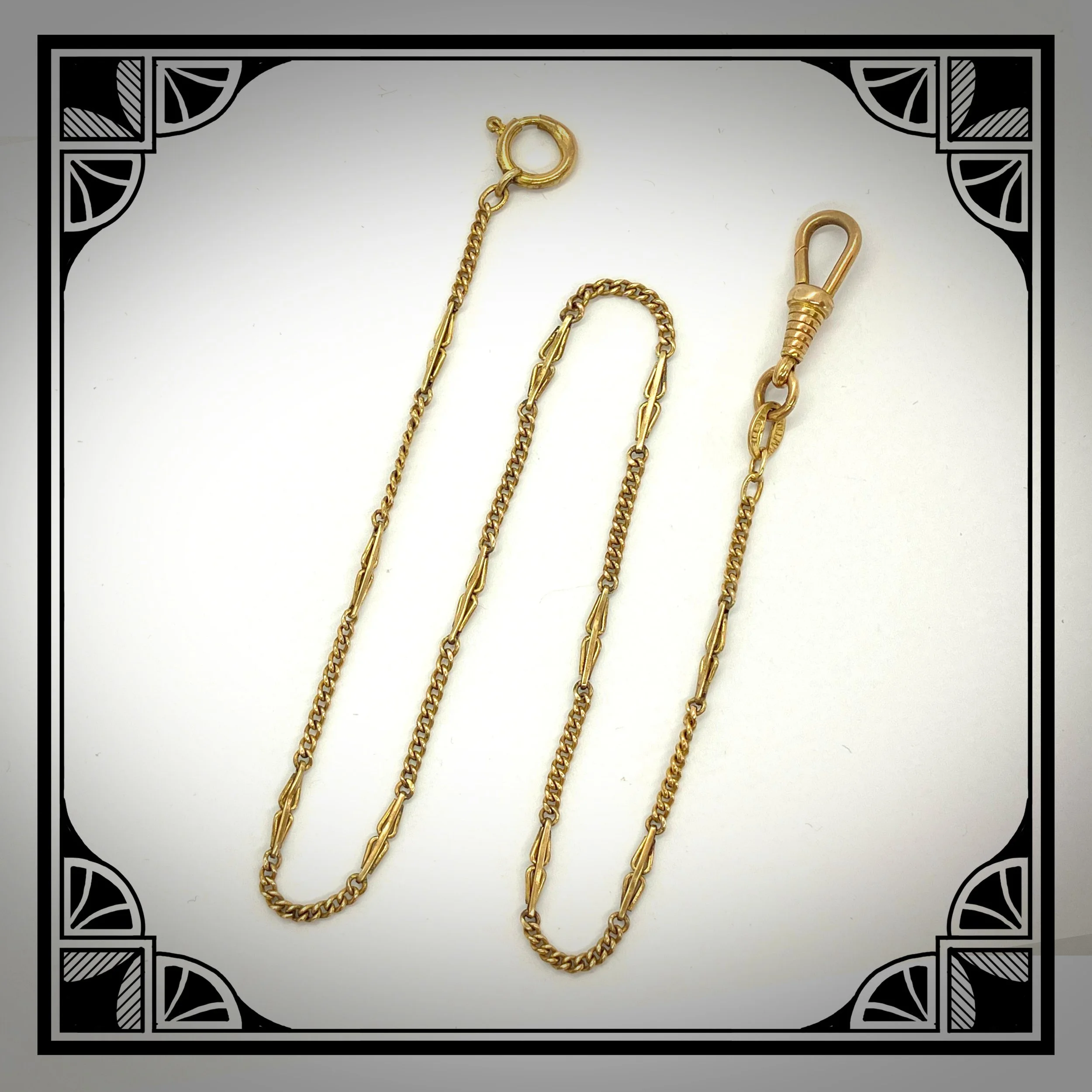 1920s German Waldemar Watch Chain by Kollmar & Jourdan