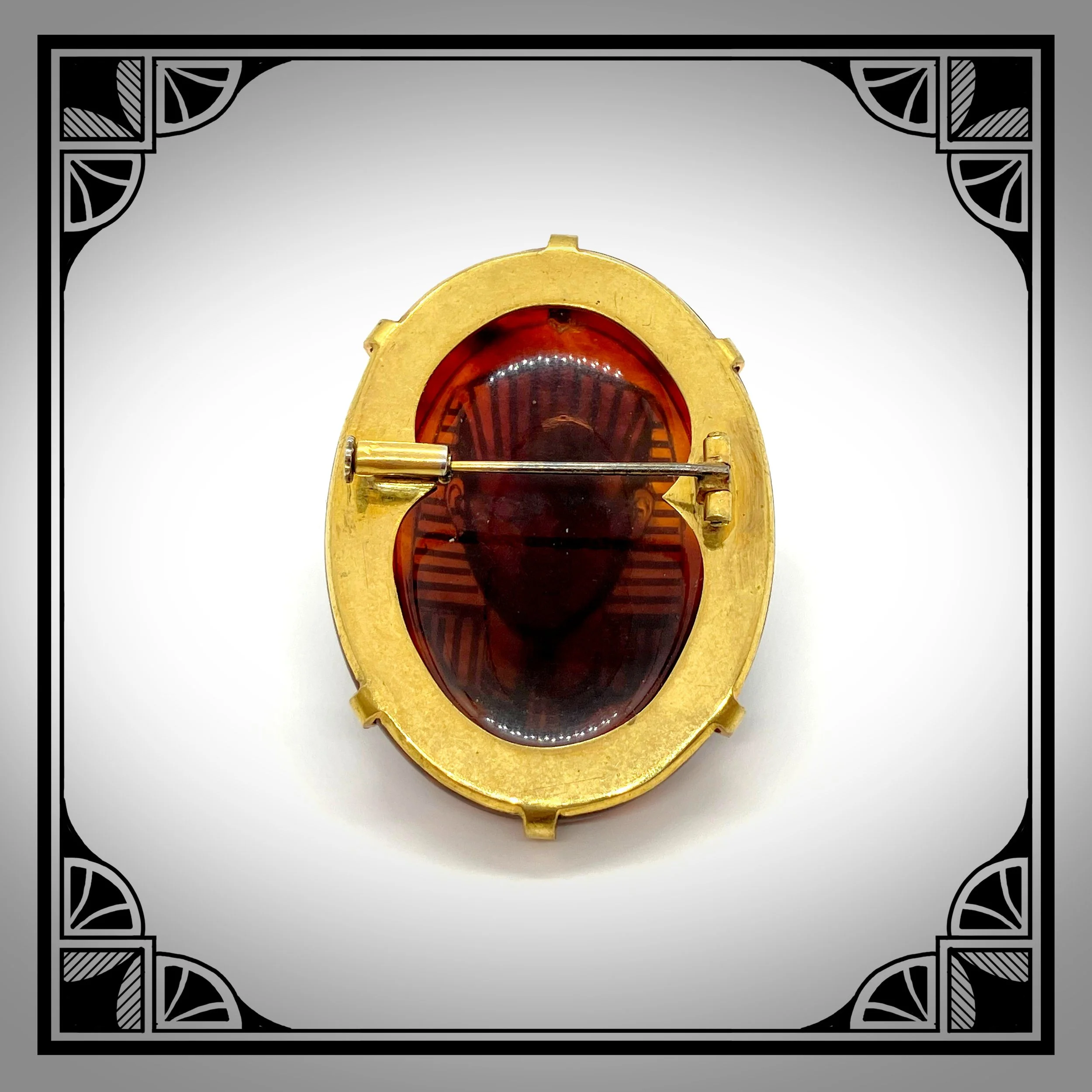 c1950 Egyptian-Revival brooch with Pharaoh cameo 3.jpg