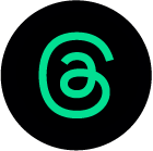 Green circular logo with stylized lowercase letter 'g' inside