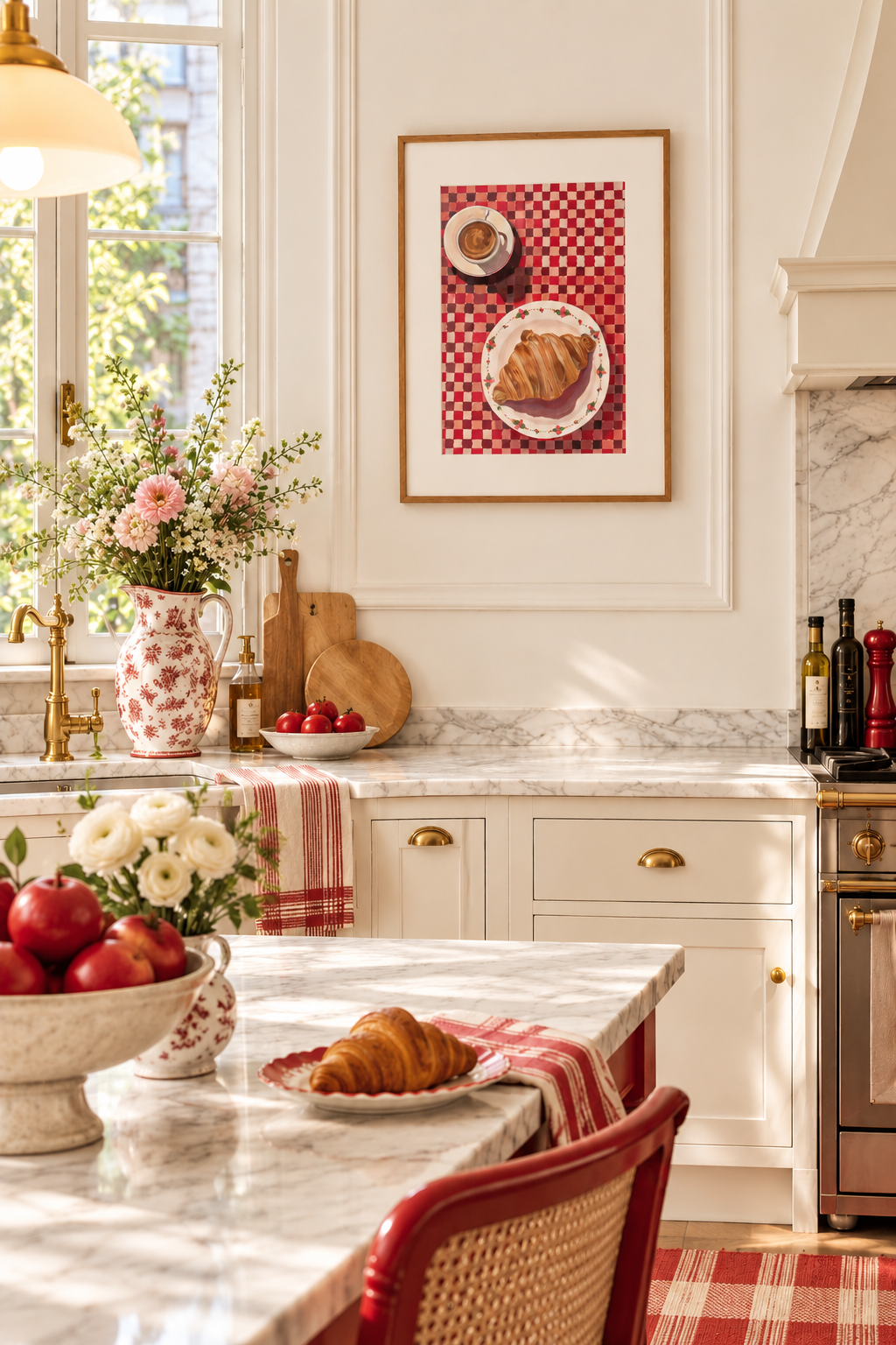 Sunlit French Country Kitchen Breakfast.png