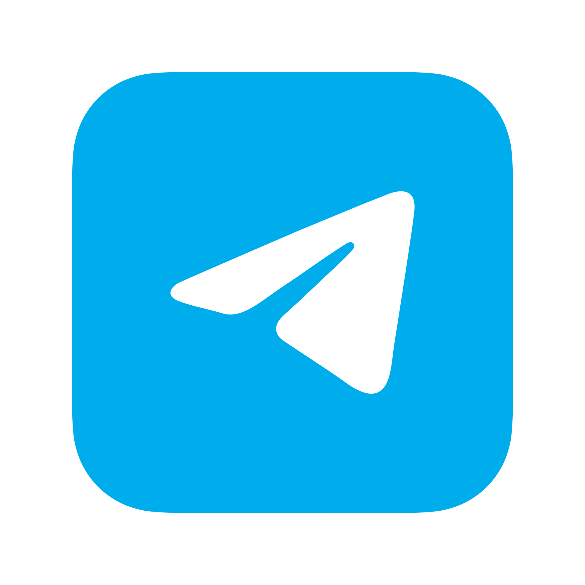 Blue app icon with a white paper airplane symbol in the center.