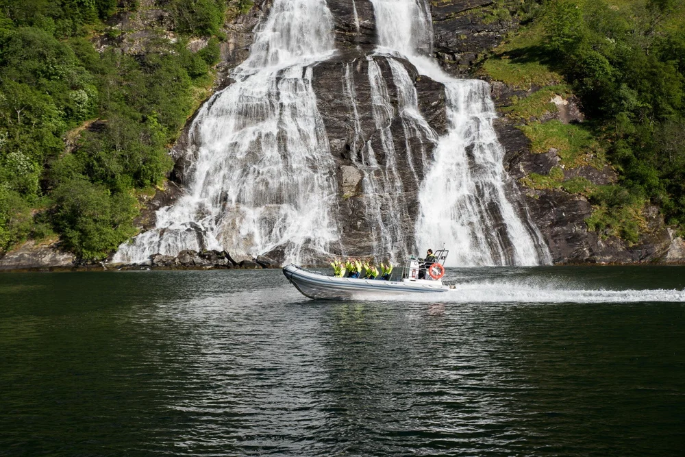 RIB fjord safari among dramatic Norwegian mountains