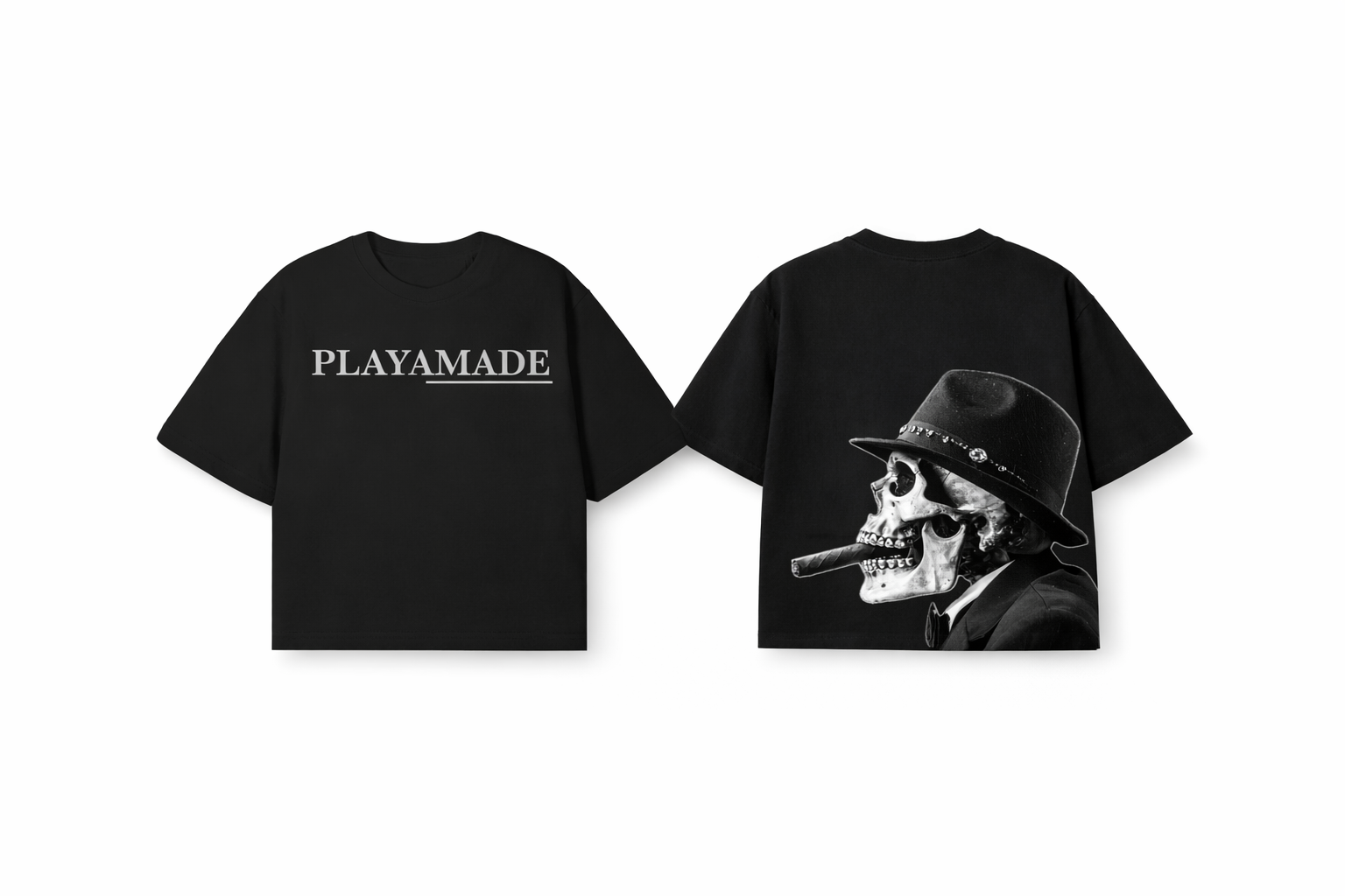 PLAYAMADE LOGO TEE-BLACK