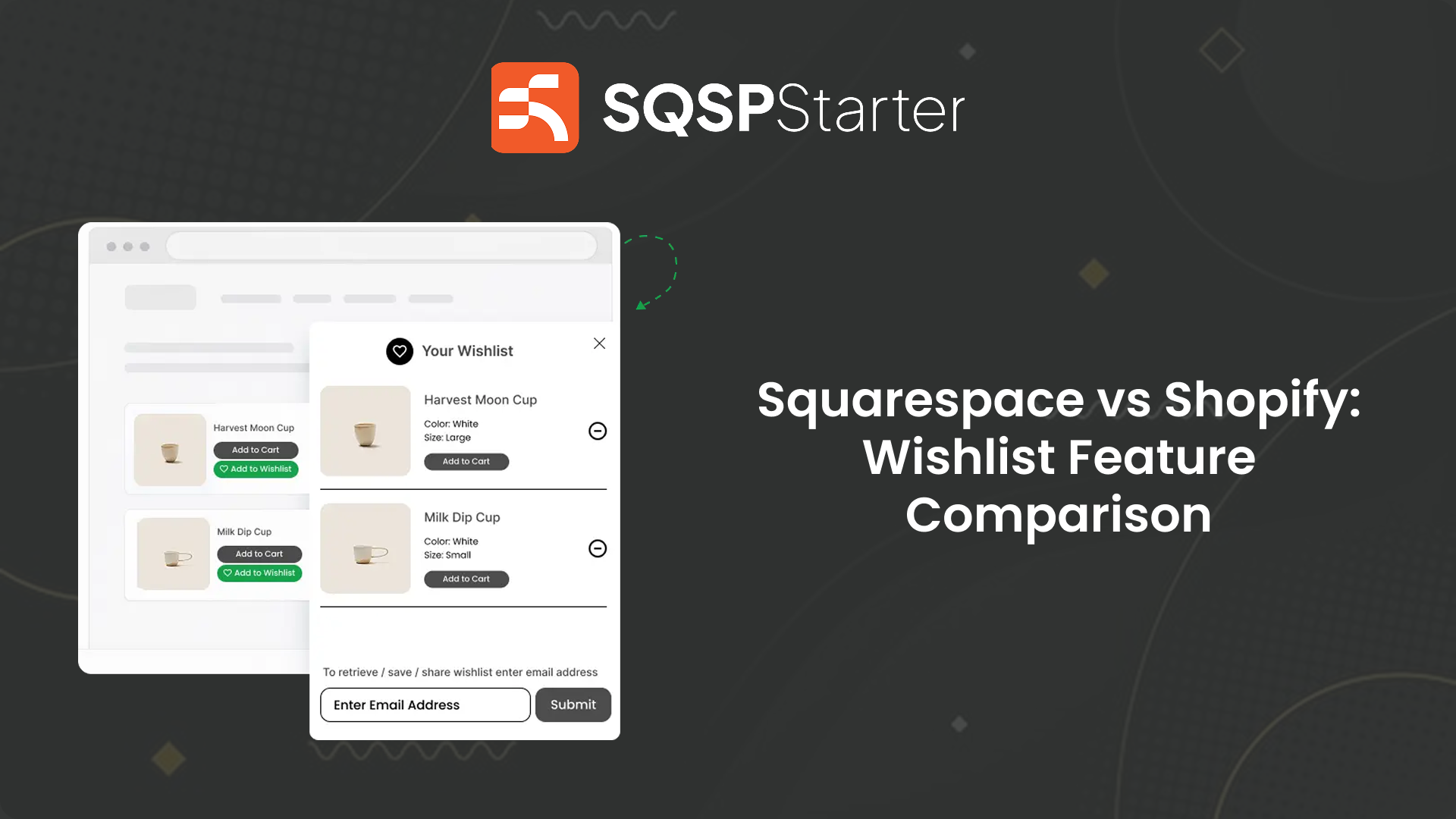 Squarespace vs Shopify: Wishlist Feature Comparison