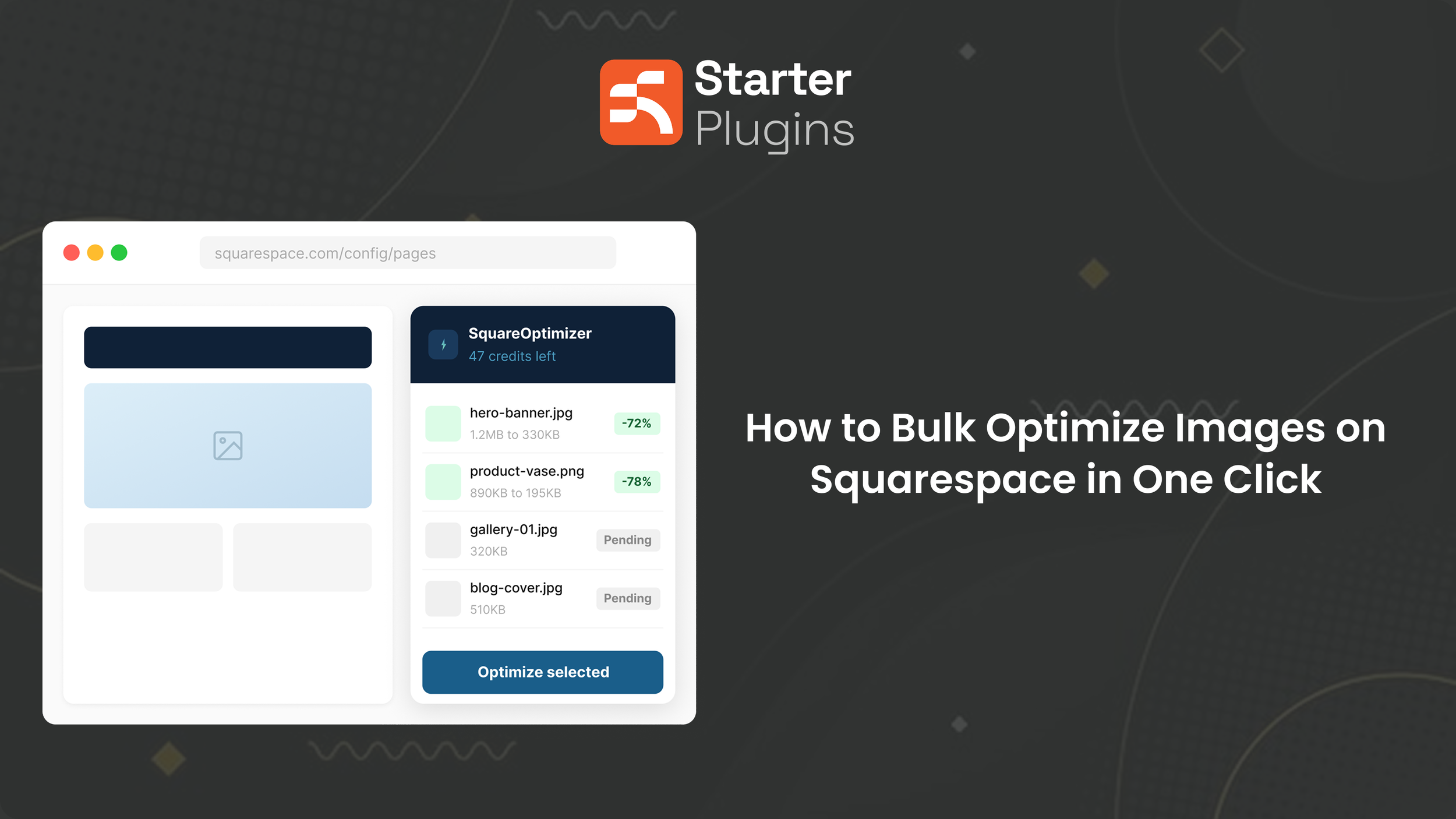 How to Bulk Optimize Images on Squarespace in One Click