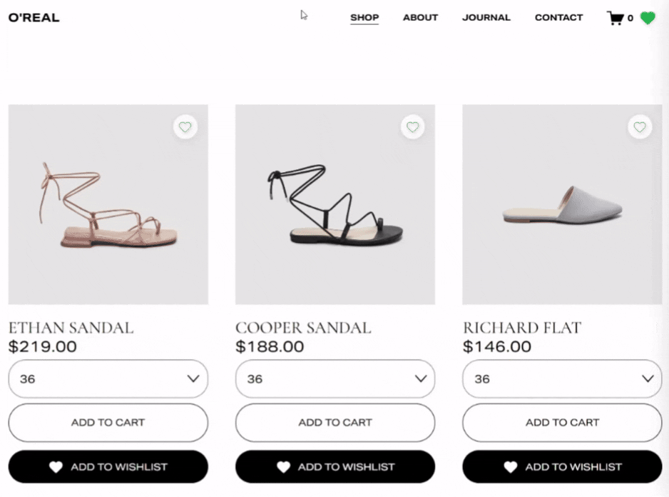 Squarespace Wishlist & Favorites Plugin