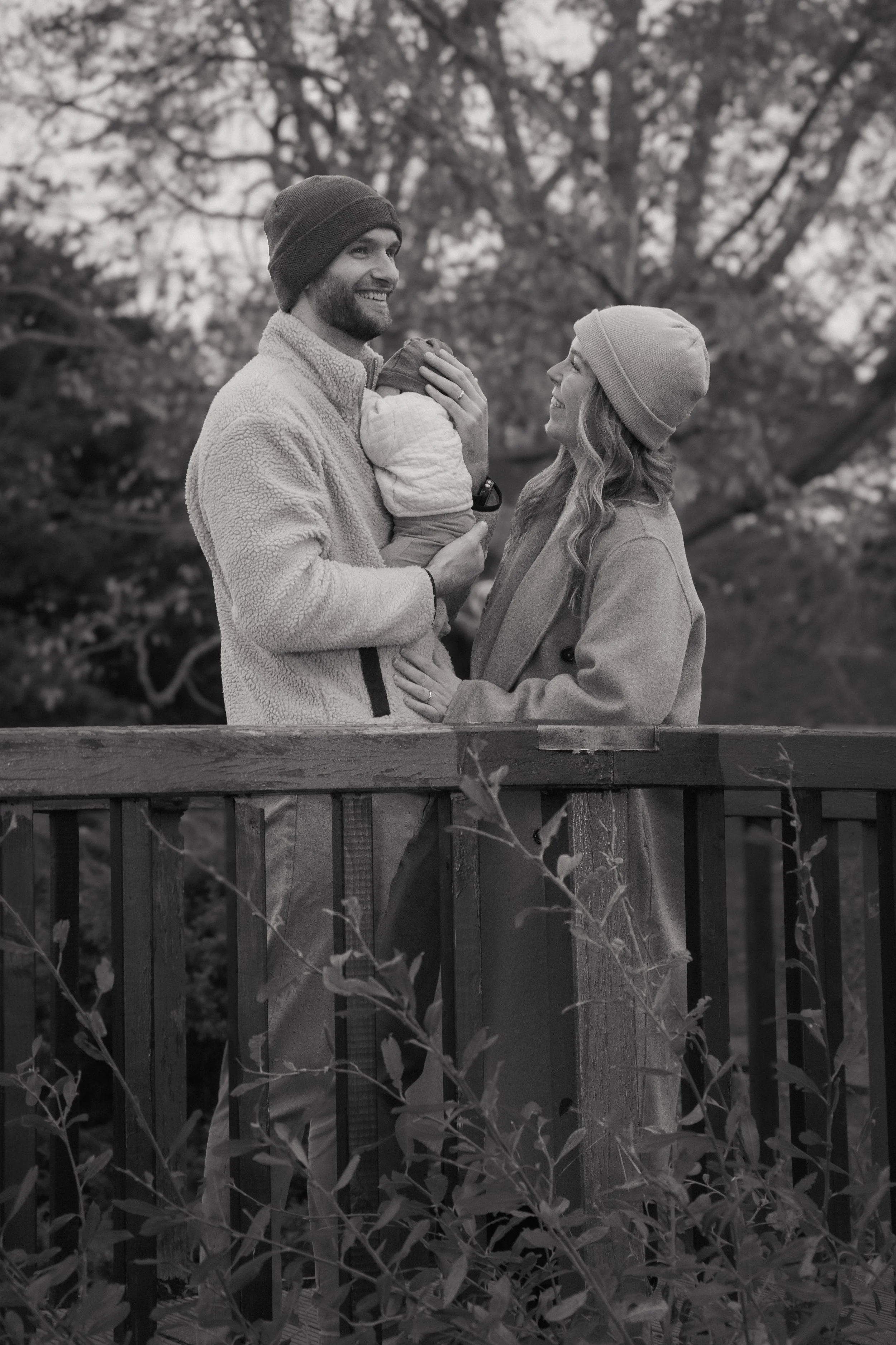 A photo of my wife and I with our baby boy.