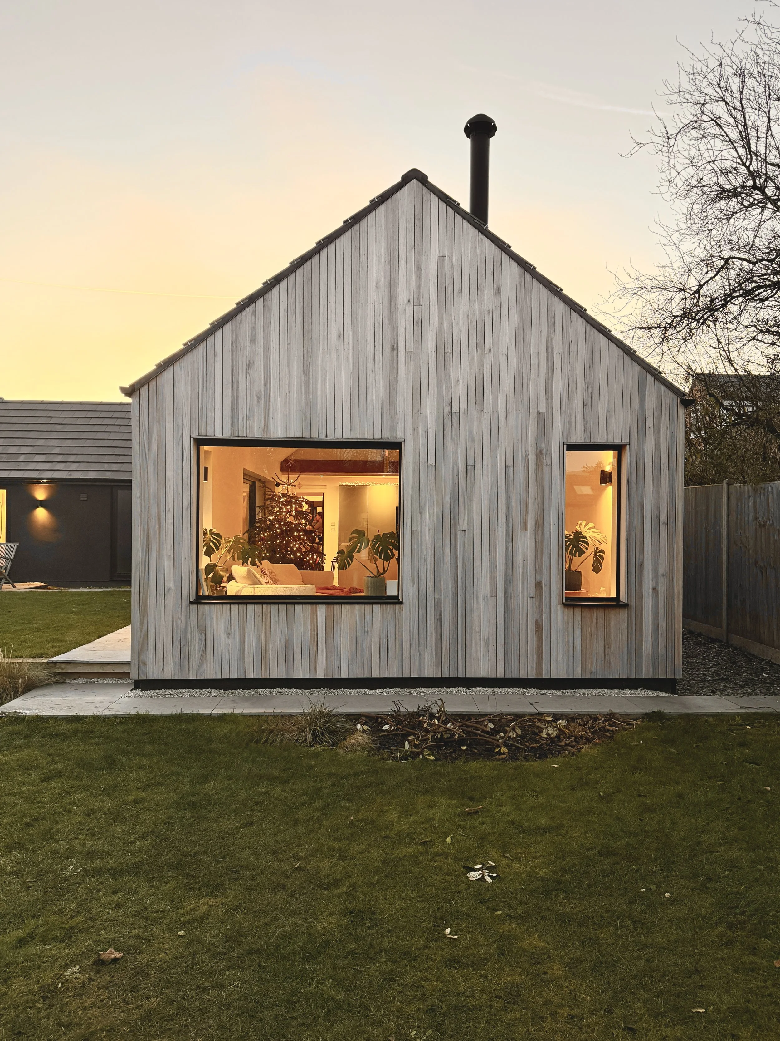 Rear view of extension