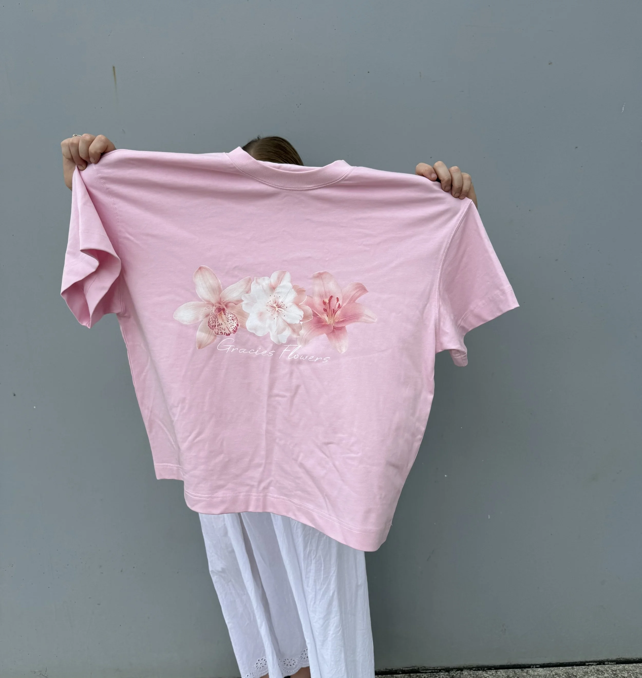 PINK FLORALS TEE