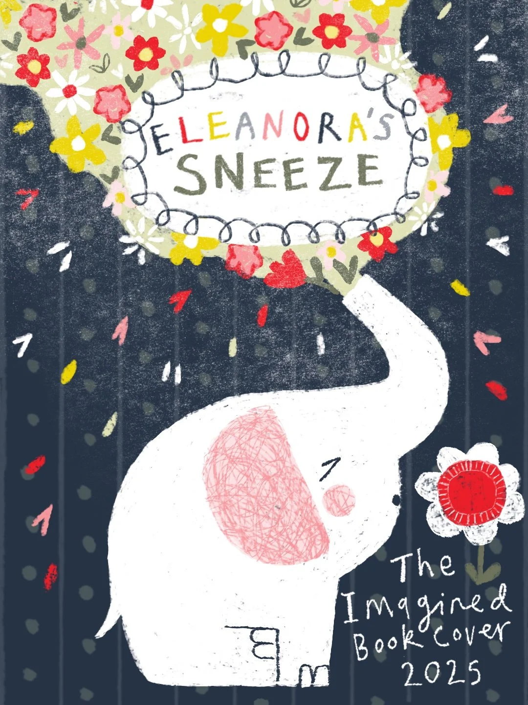 Eleanora's Sneeze. Illustrated imagined book cover challenge 2025.