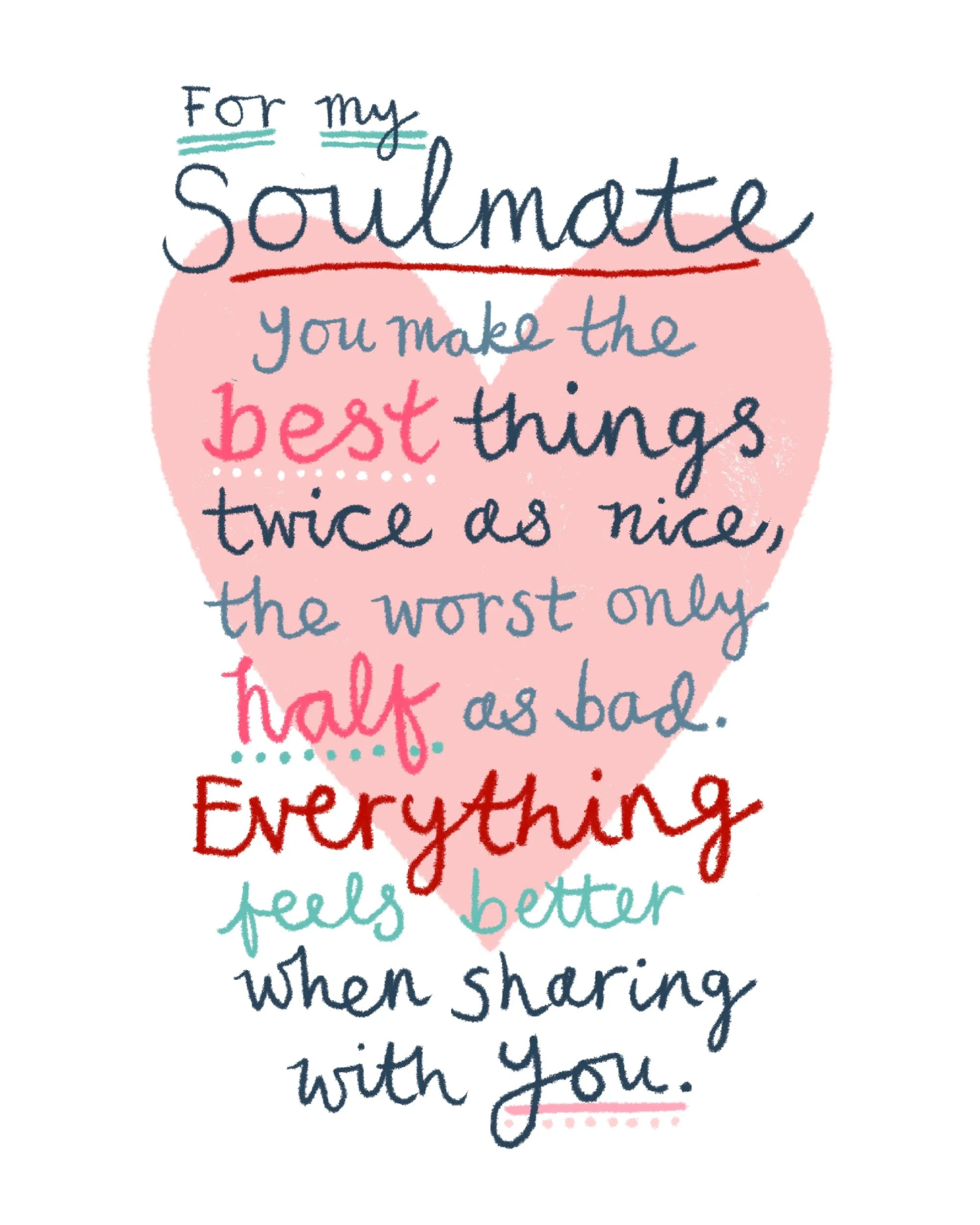 Hand written greeting card design by Kate Jenkins AKA Sticky Tape Kate. Available on Thortful.