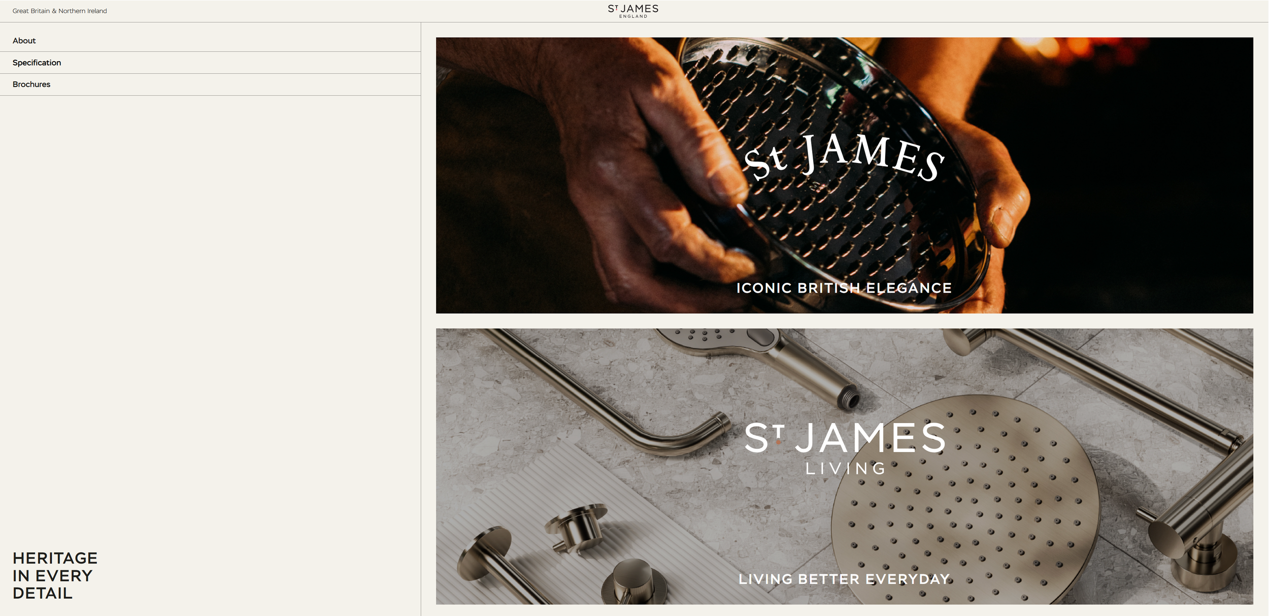 St James England (Sanbra Group): Engineering: Bathroom Brassware