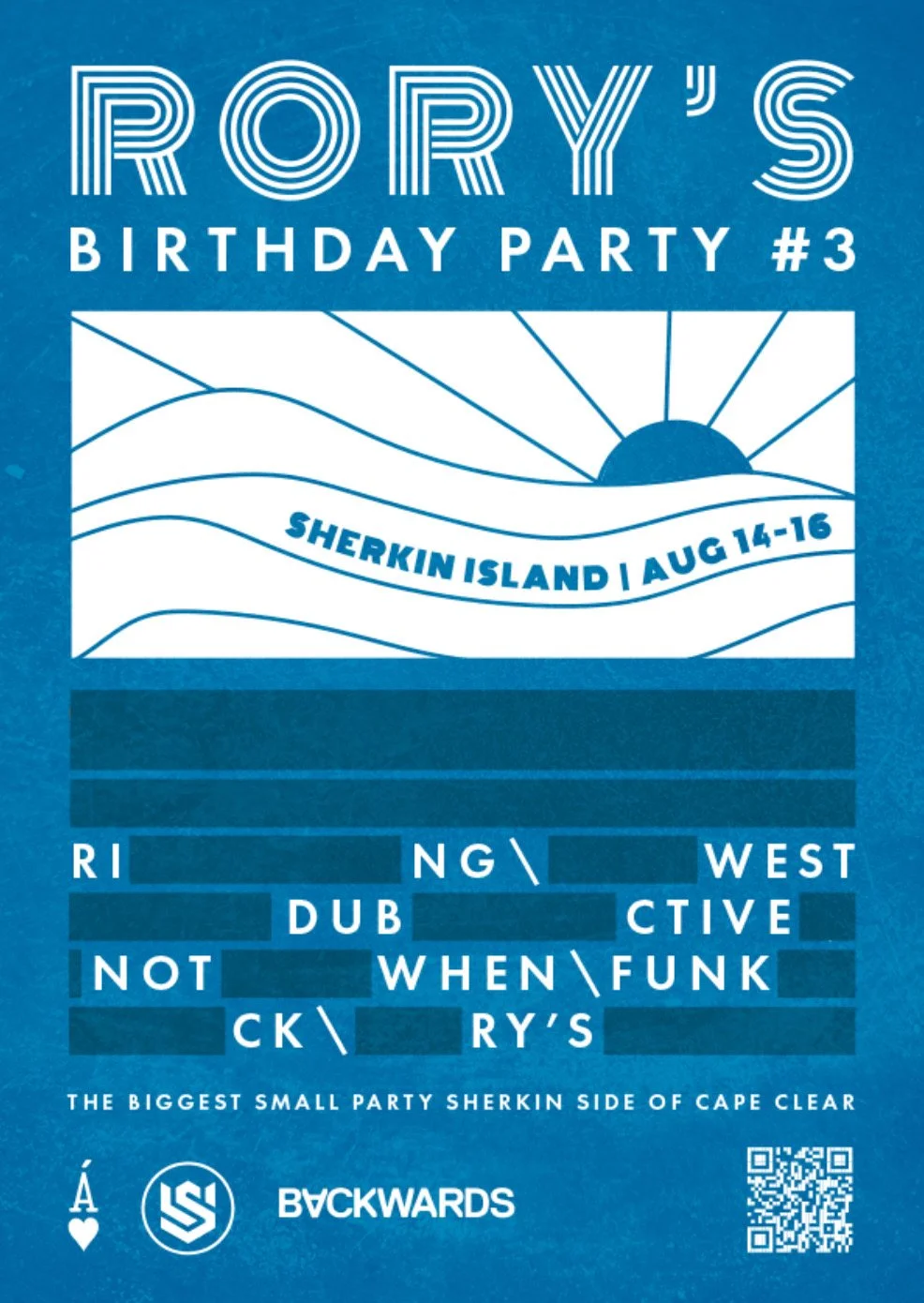 Rory's Birthday Party Sherkin - Friends and Family Tickets.