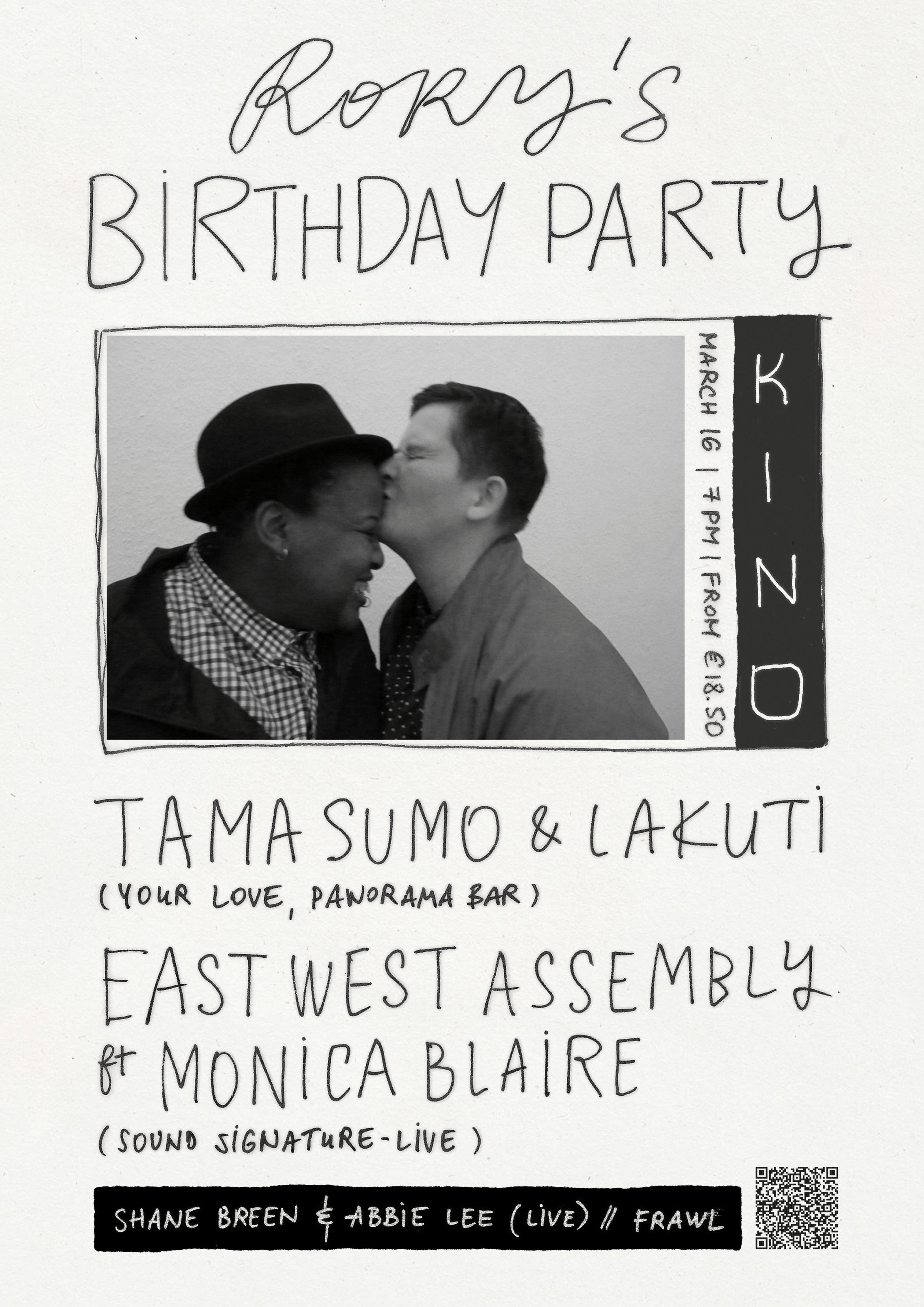 Rory’s Birthday Party — Tama Sumo & Lakuti (Your Love, Panorama Bar) with East West Assembly ft. Monica Blaire (Sound Signature — Live)