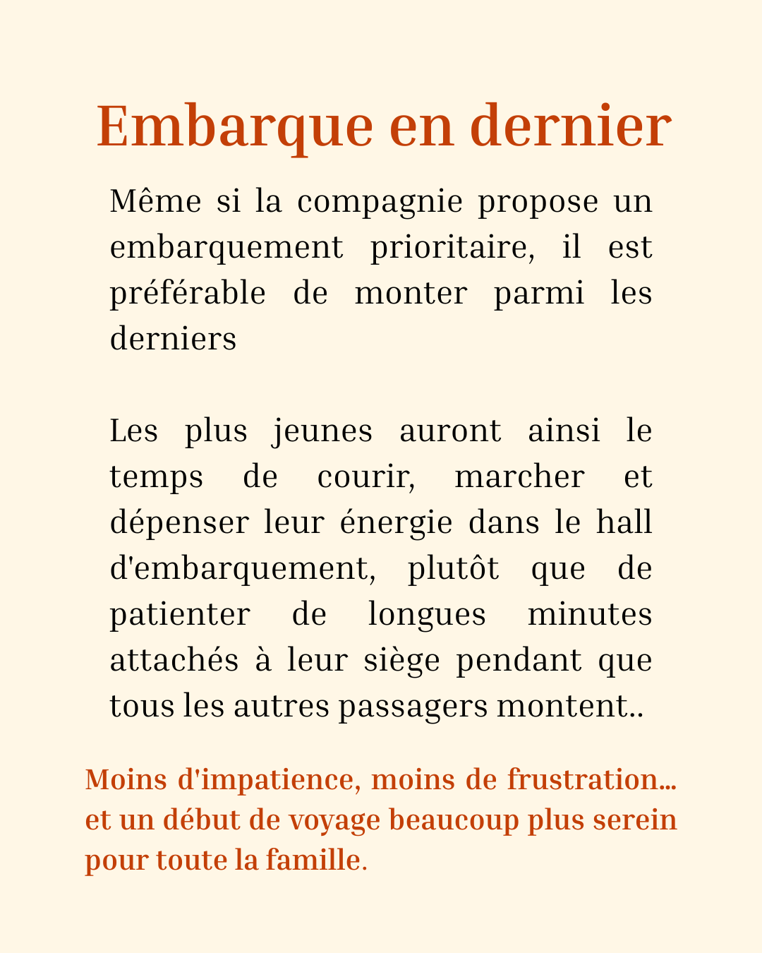 avion avec enfants embarquement