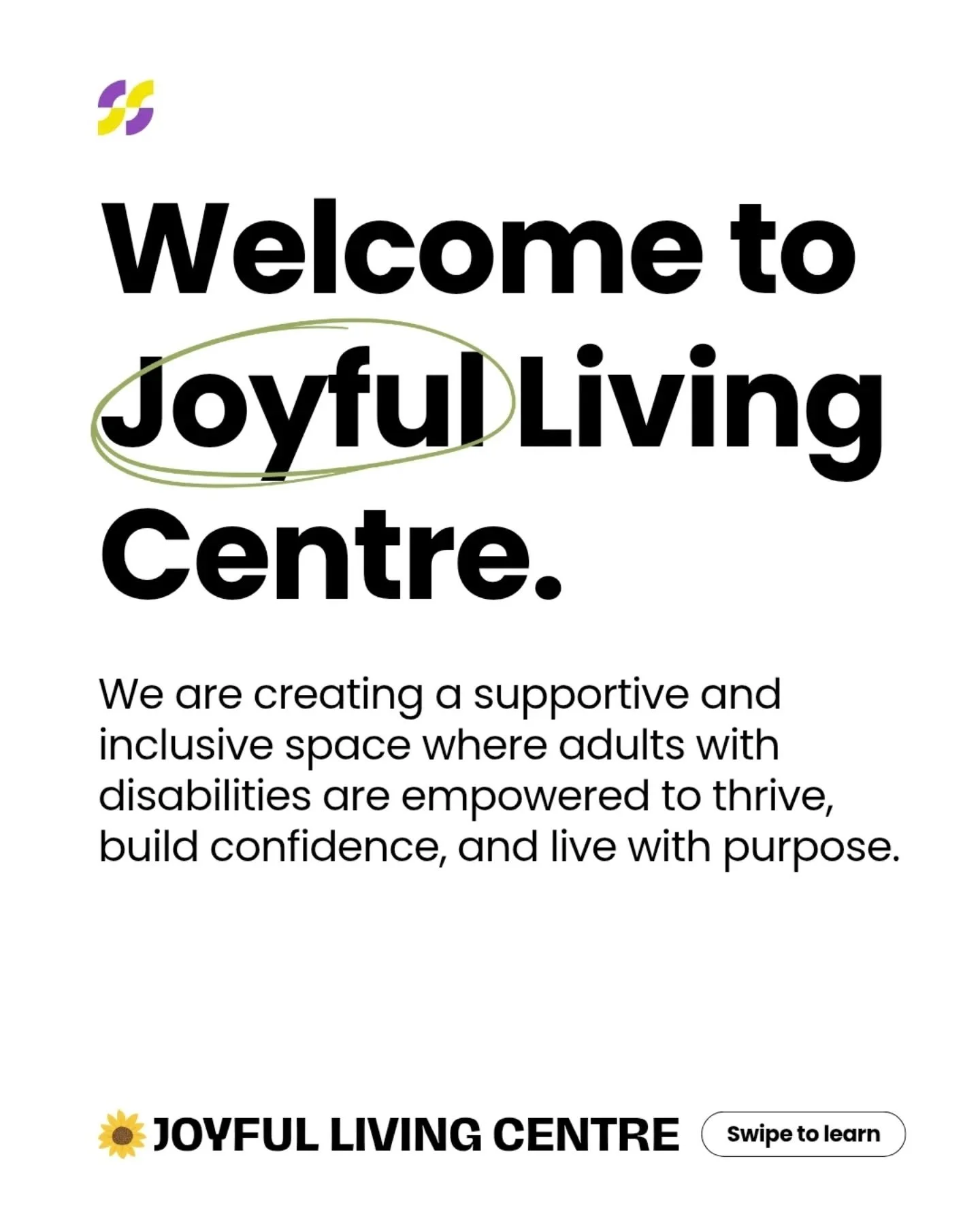 Welcome to Joyful Living Centre 🌿
We provide a safe, inclusive space where adults with disabilities can grow, build confidence, and feel a true sense of belonging.

Our mission is to deliver person-centred support that promotes independence, wellbei
