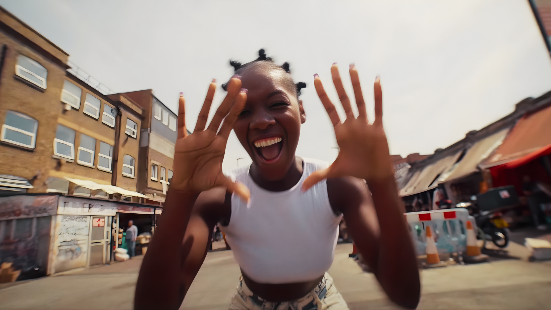 A still pulled from the Ezra Collective Life Goes On campaign, executive producer Andrew Law