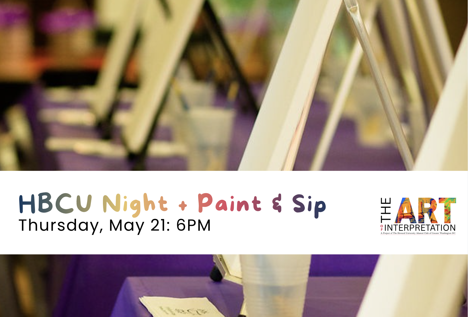 HBCU Night + Paint &amp; Sip | Black Art Experience in Washington, DC