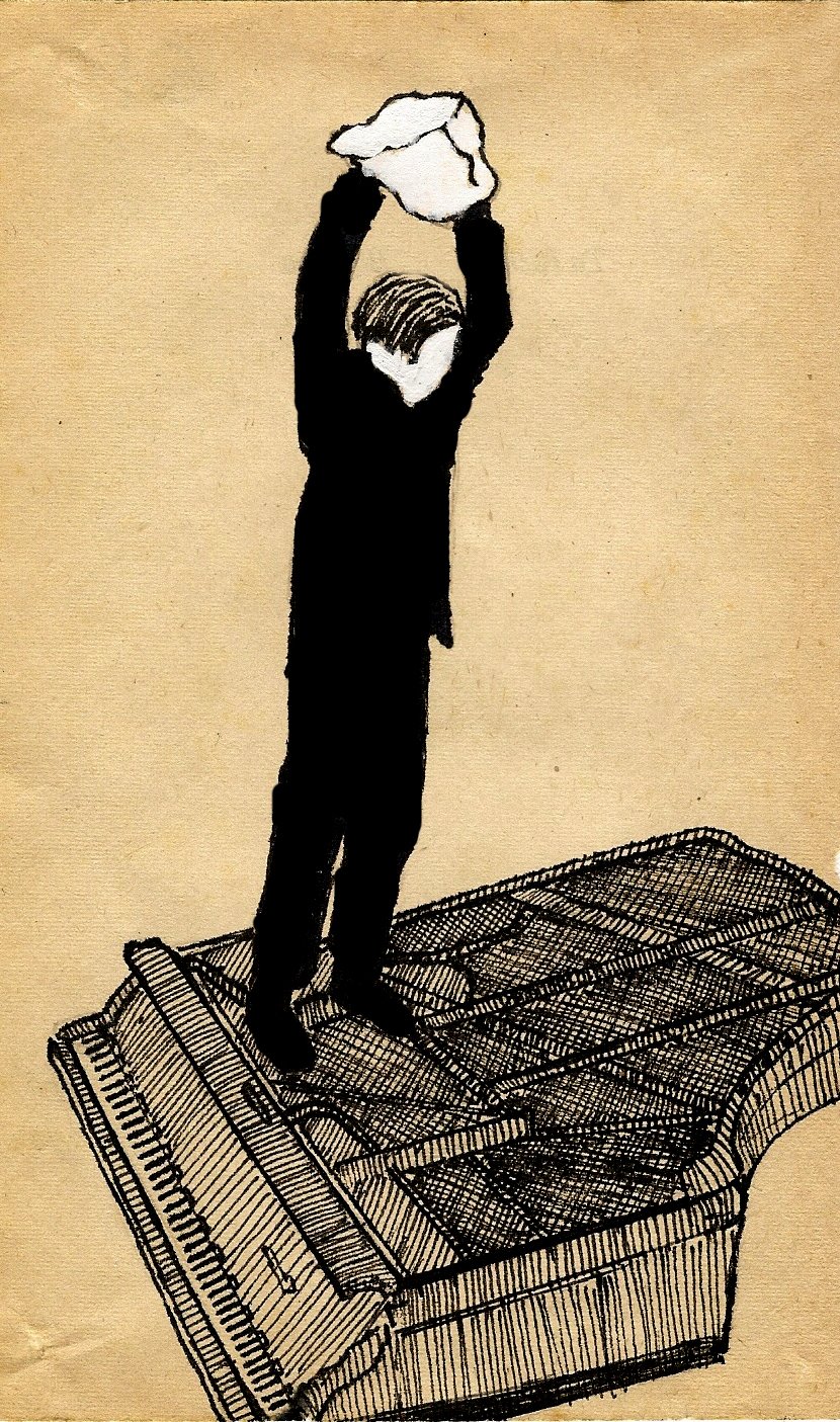 boy smashing piano, 2009
