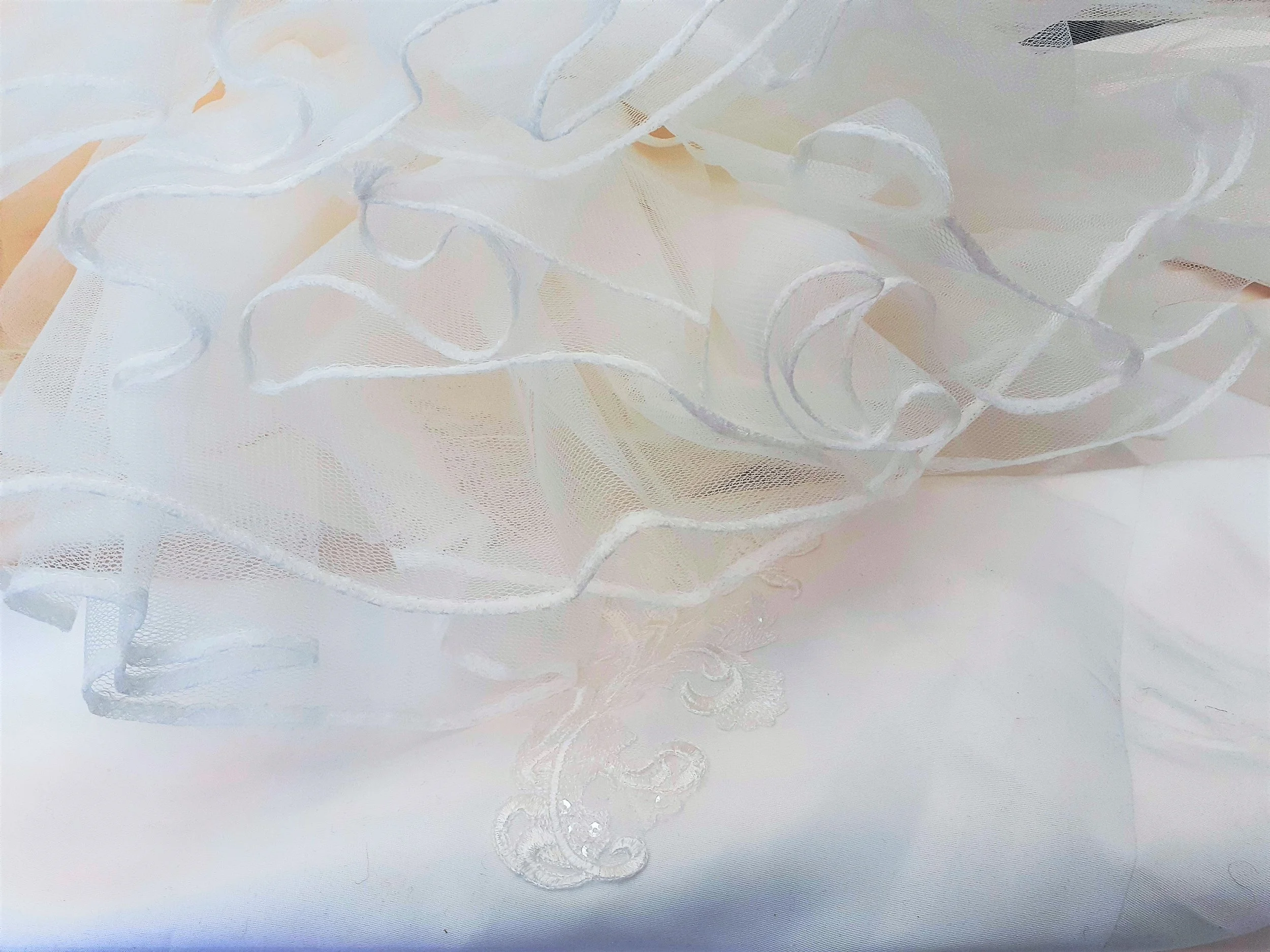 Close up of Wedding dress by Beatrice Espinosa