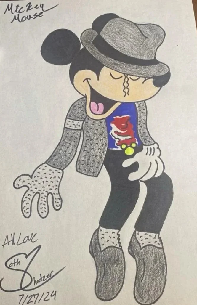 Mickey Mouse Posing Like Michael Jackson's 