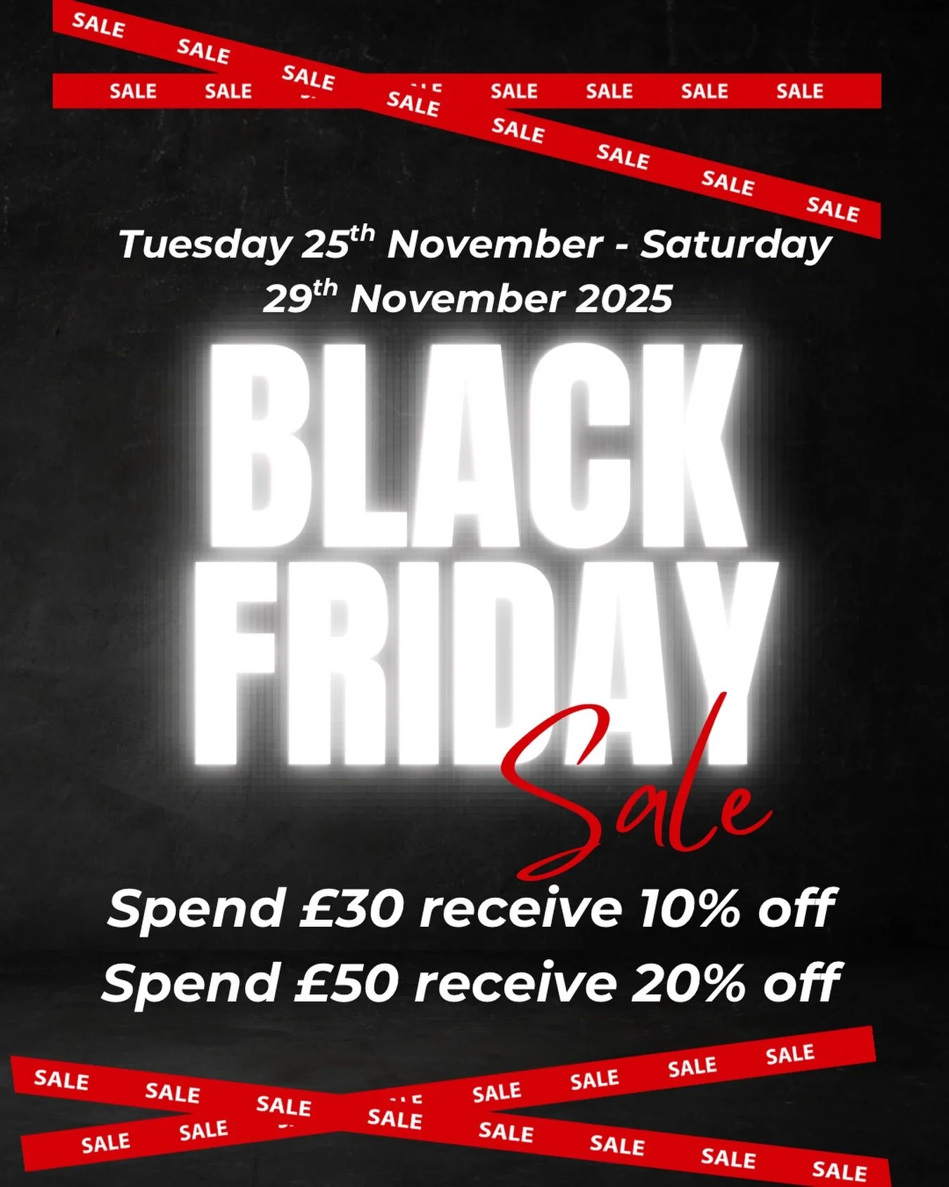 Our Black Friday offer is here tomorrow&ndash;don&rsquo;t miss out! Ends Saturday. 🛍️ #cockfosters #blackfriday #giftshop #barnet #enfield