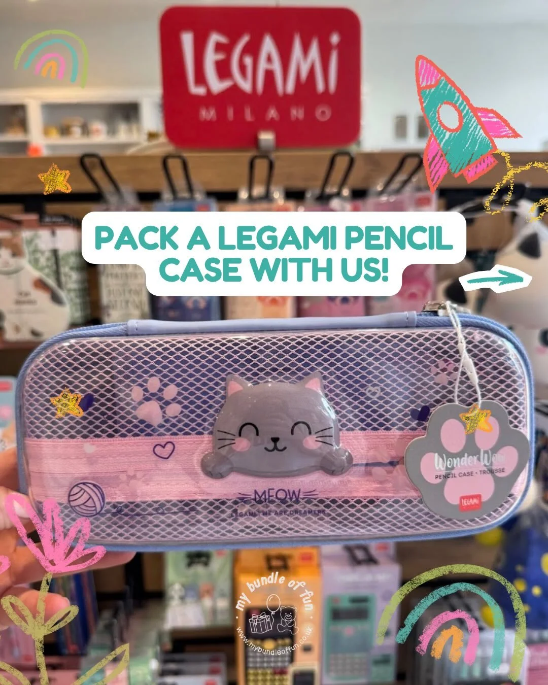 Want the coolest pencil case in class?🤩

Check out our Lagami range!✨ We&rsquo;ve got loads of fun pieces, cool things &amp; must-haves in store to help you stand out! ✏️💫

#legami #stationary #backtoschool #giftshop #london