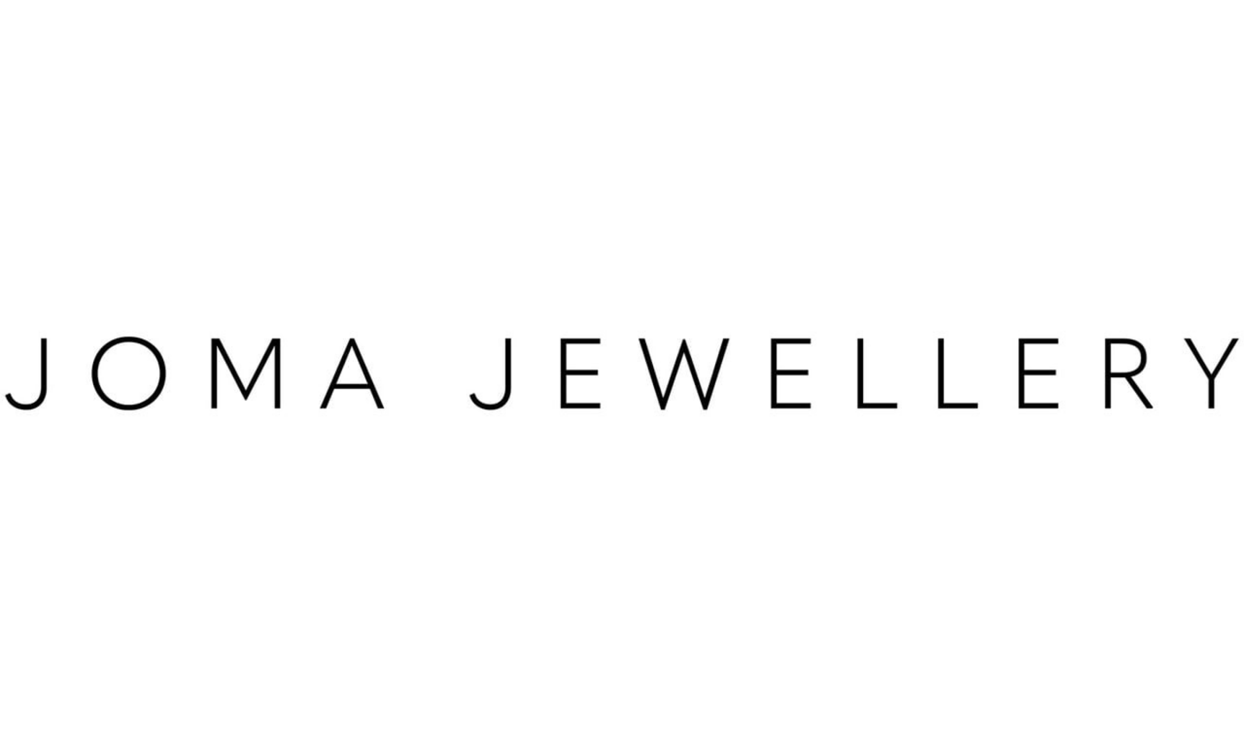Logo of Joma Jewellery with black text on a white background.