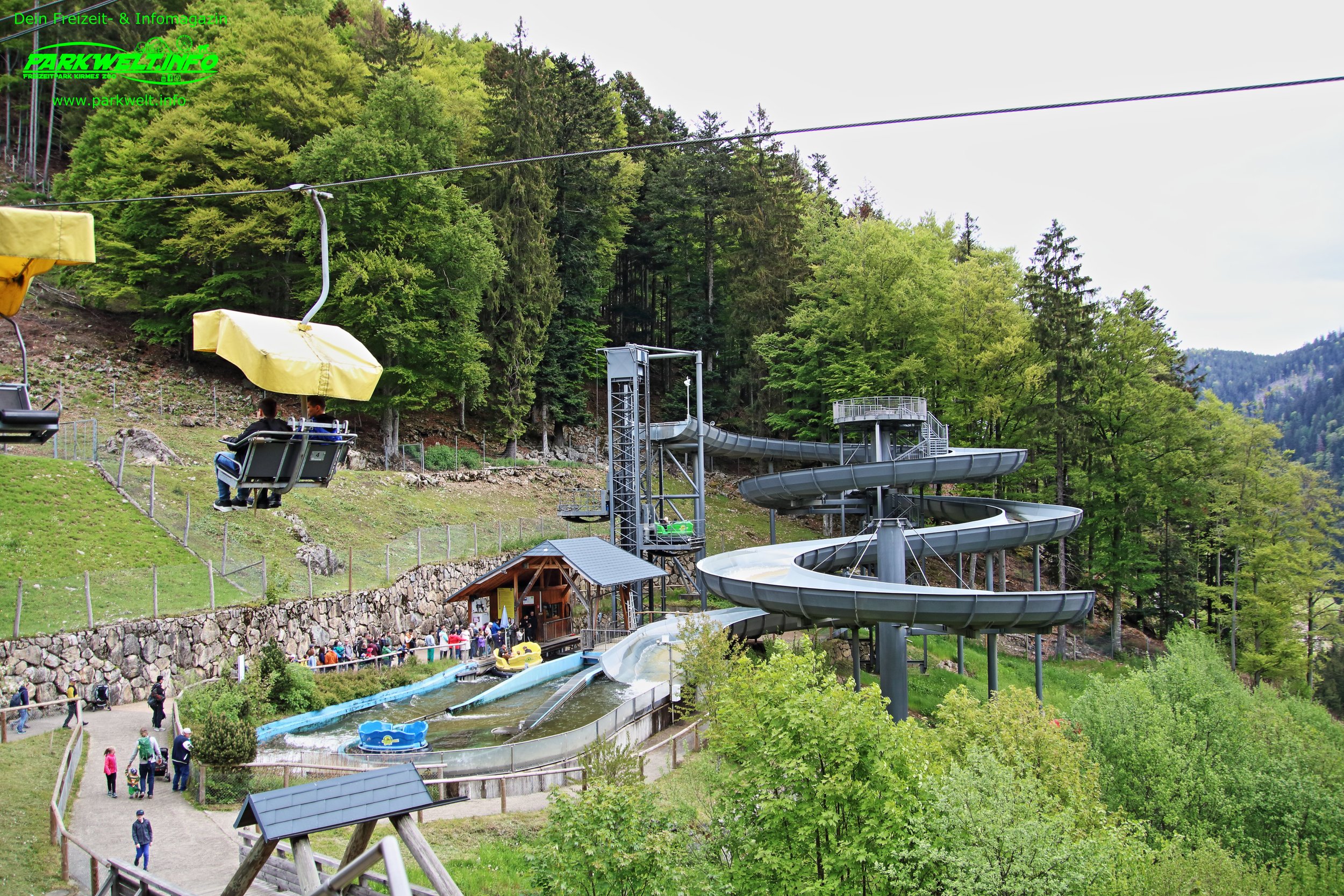 Steinwasen Park Baden Württemberg Freizeitpark Themepark Wildpark  Oberried Attraktionen Fahrgeschäfte Achterbahn Rodelbahn Infos Info News Schwarzwald Seilbahn 