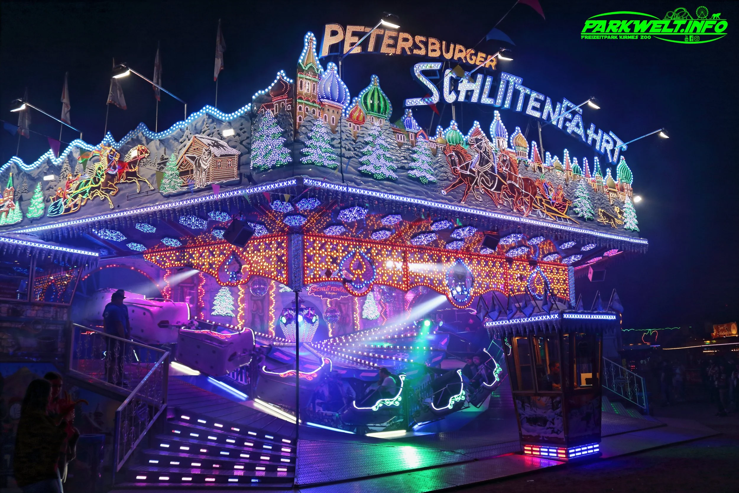 petersburger schlittenfahrt mack rides peter burgdorf  Coaster Kirmes Volksfest Jahrmarkt Attraktion Fahrgeschäft Karussell  Daten Infos Technische