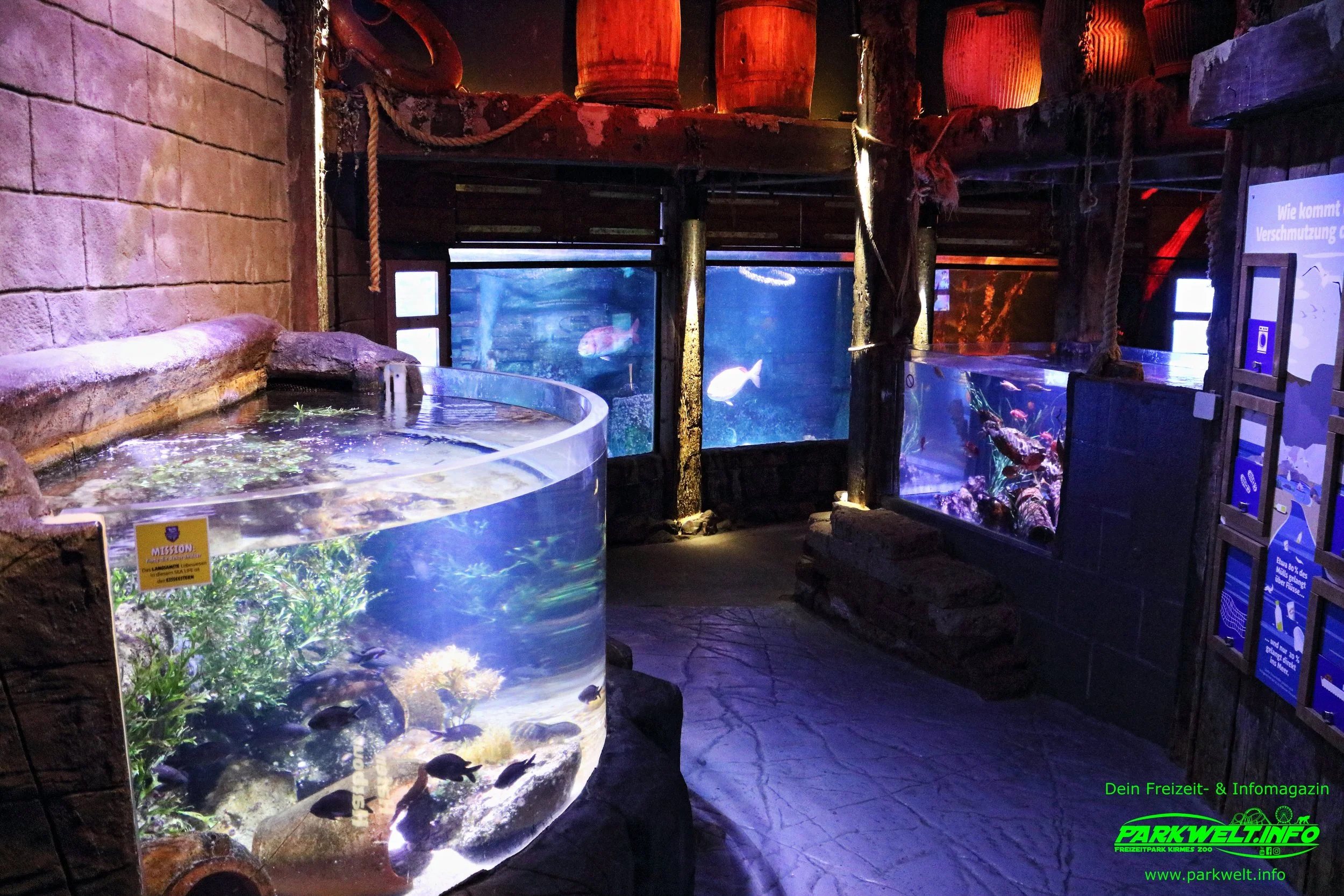 Sea Life Oberhausen Nordrhein Westfalen Aquarium Ausflugsziel Bilder Parkplan Park Plan map guide Adresse Anfahrt Info Preise Ticket Centro