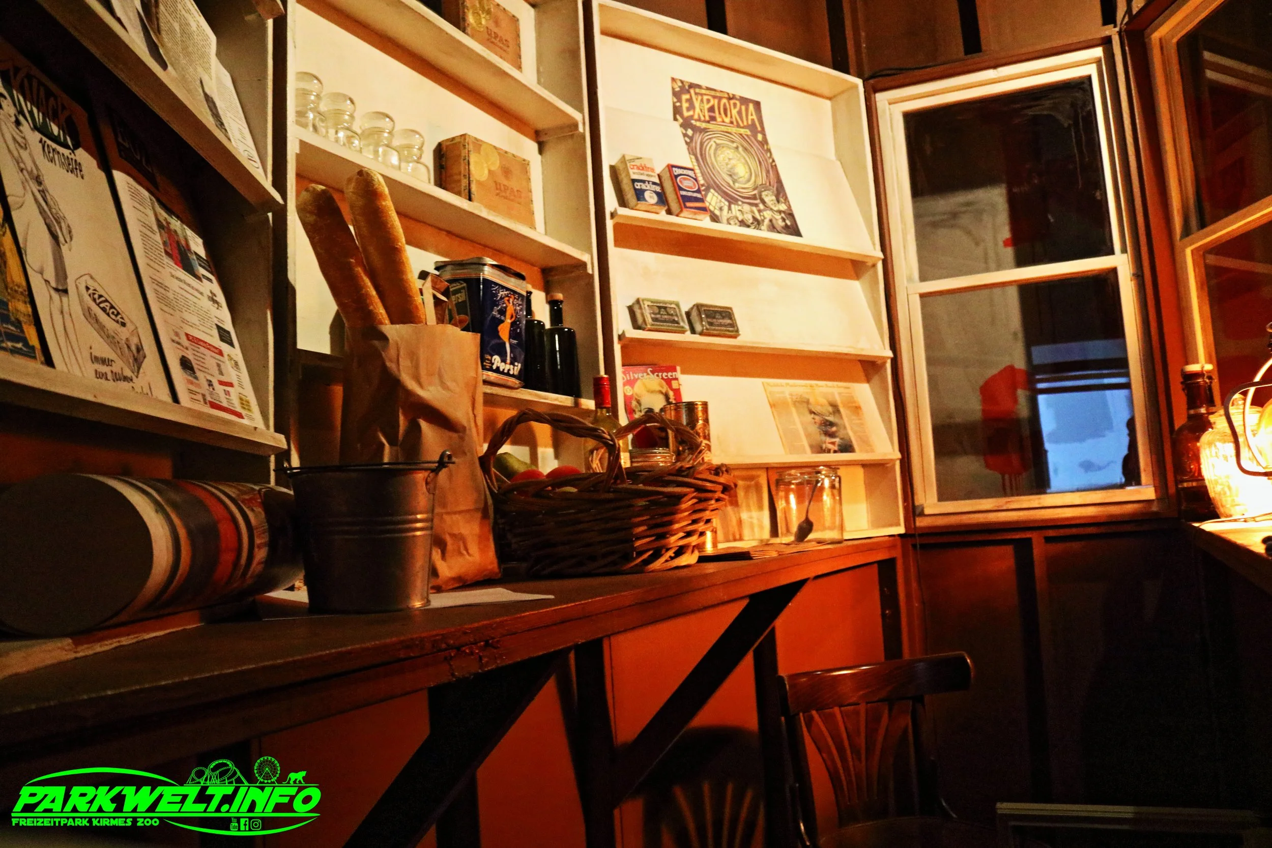 Exploria Baustelle Update Eloria Erlebnisfabrik Escape Room Bar Lounge Veranstaltungen Erlebnis Familie Ausflug Biergarten Bottrop Zechentreff Exploria Party Grusellabyrinth NRW