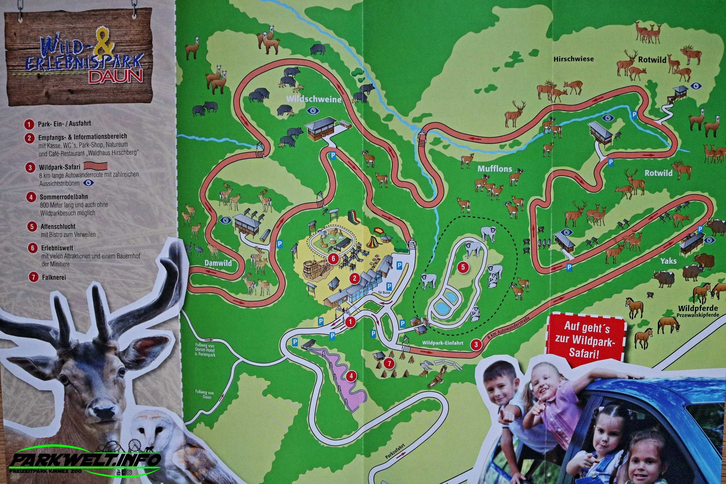 Park Plan- Wild- &amp; Erlebnispark Daun