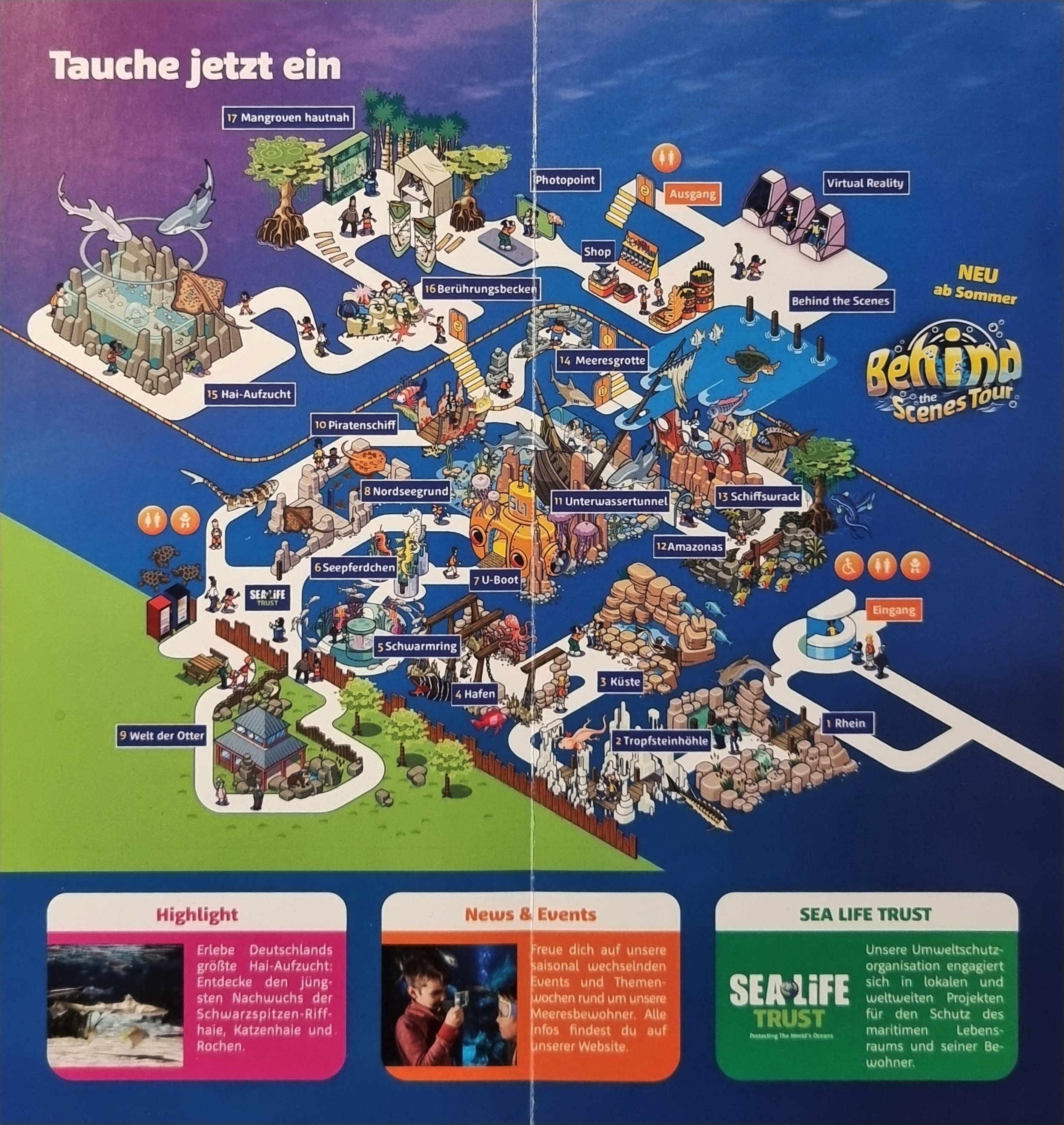 Park Plan- SEA LIFE Oberhausen