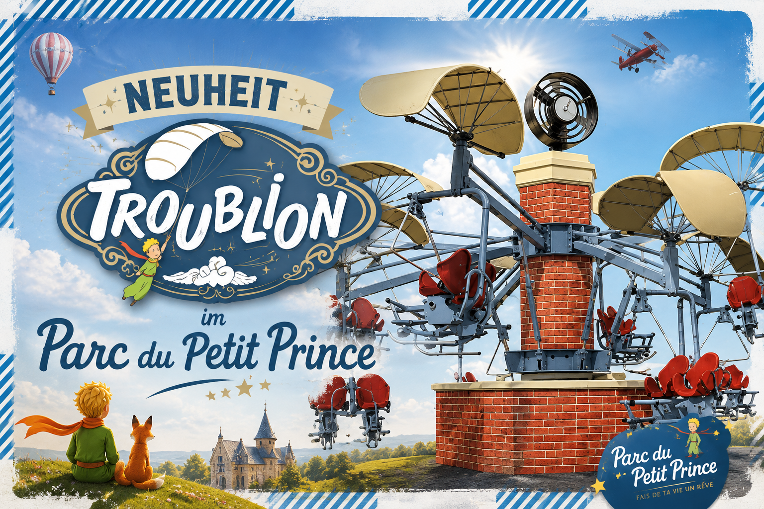 Neuheit Troublion im Parc du Petit Prince