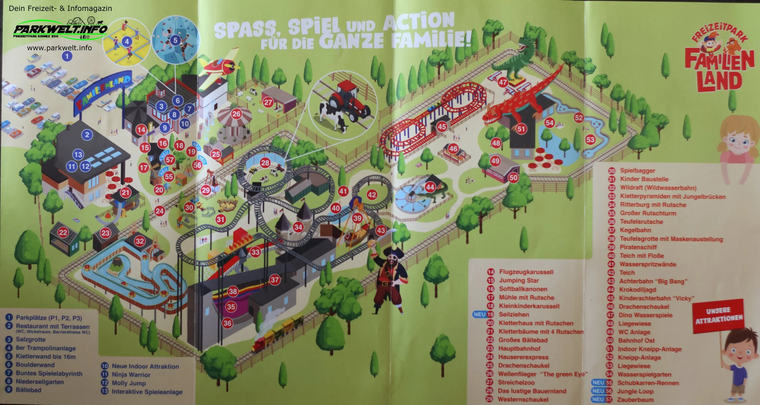 Park Plan- Familienland Pillersee