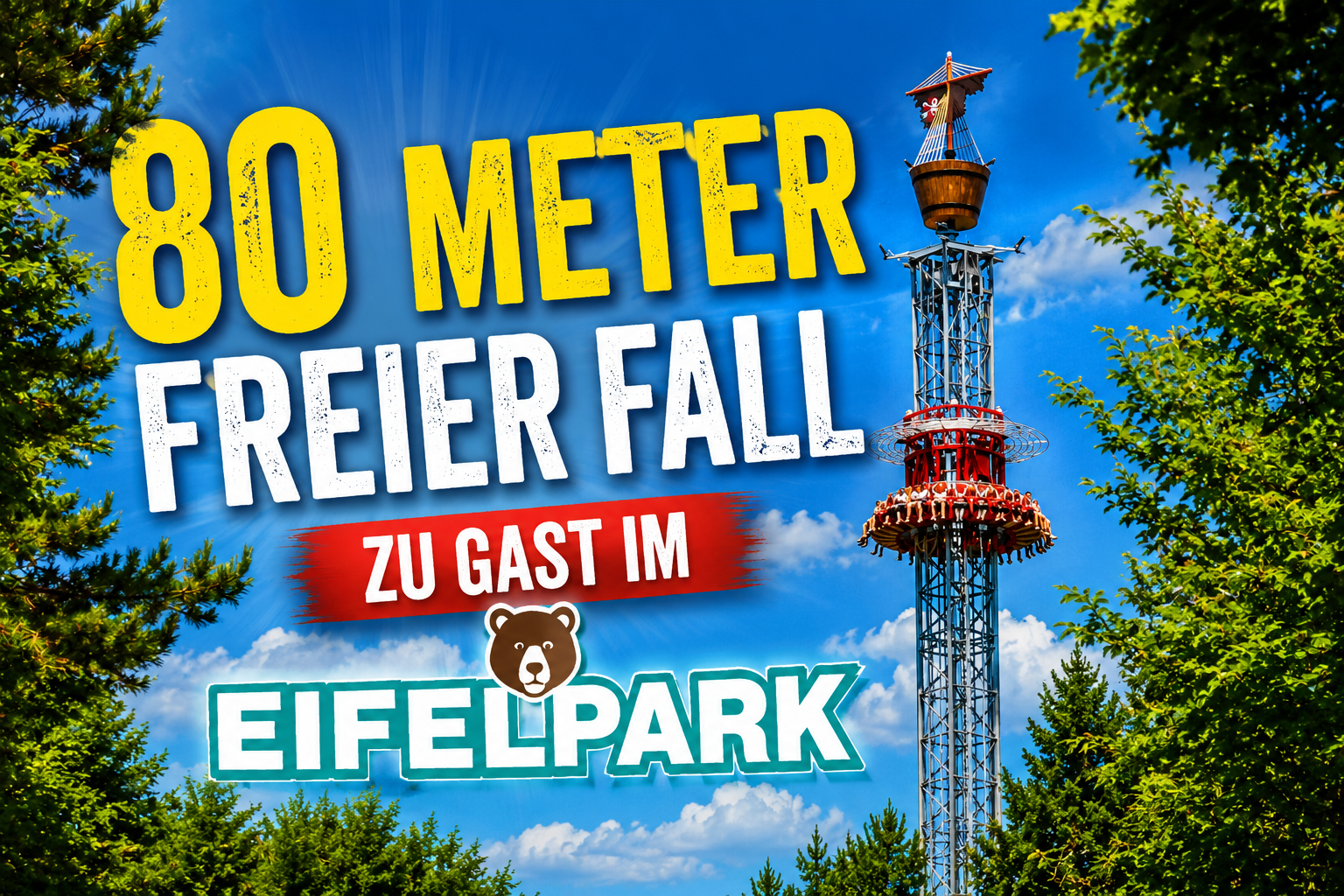 80 Meter freier Fall zu Gast im Eifelpark