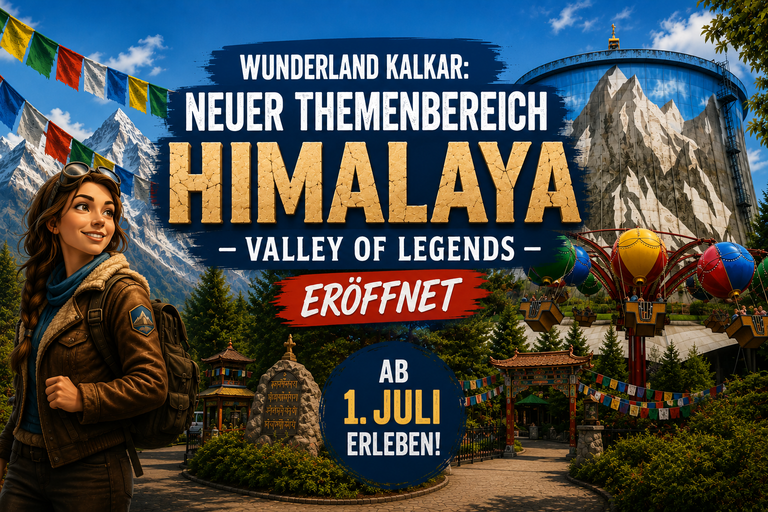 Neuer Themenbereich „Himalaya“ eröffnet im Wunderland Kalkar