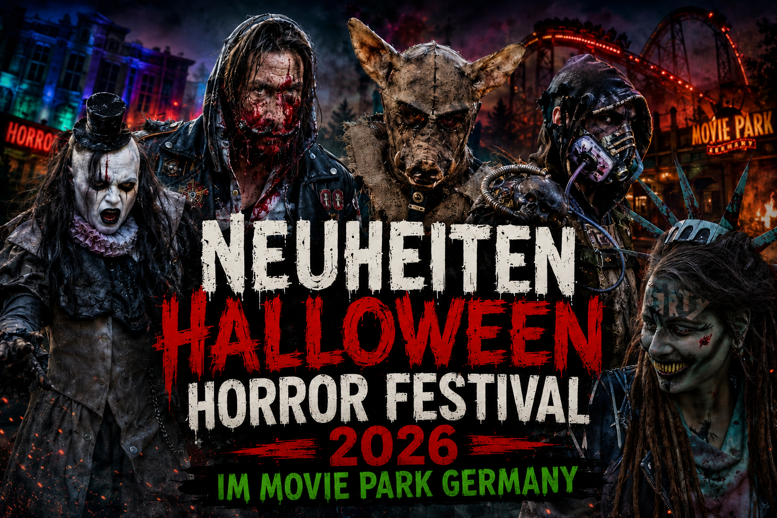 Neuheiten zum Halloween Horror Festival 2026 im Movie Park Germany