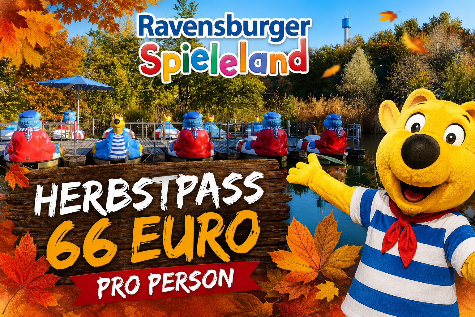 Ravensburger Spieleland bietet Herbstpass an